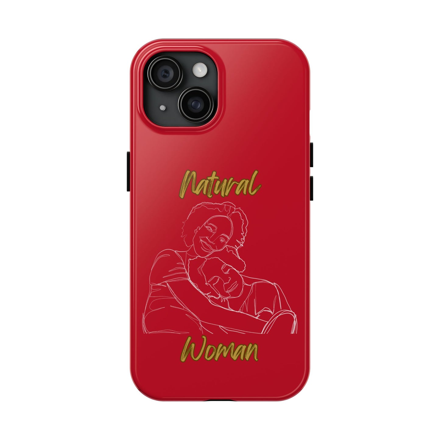 Natural Woman Loving Embrace (WL)Tough Phone Cases DARK RED