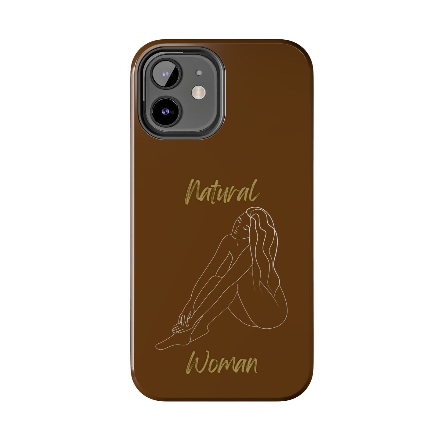 Natural Woman Beauty (WL) Tough Phone Cases BROWN