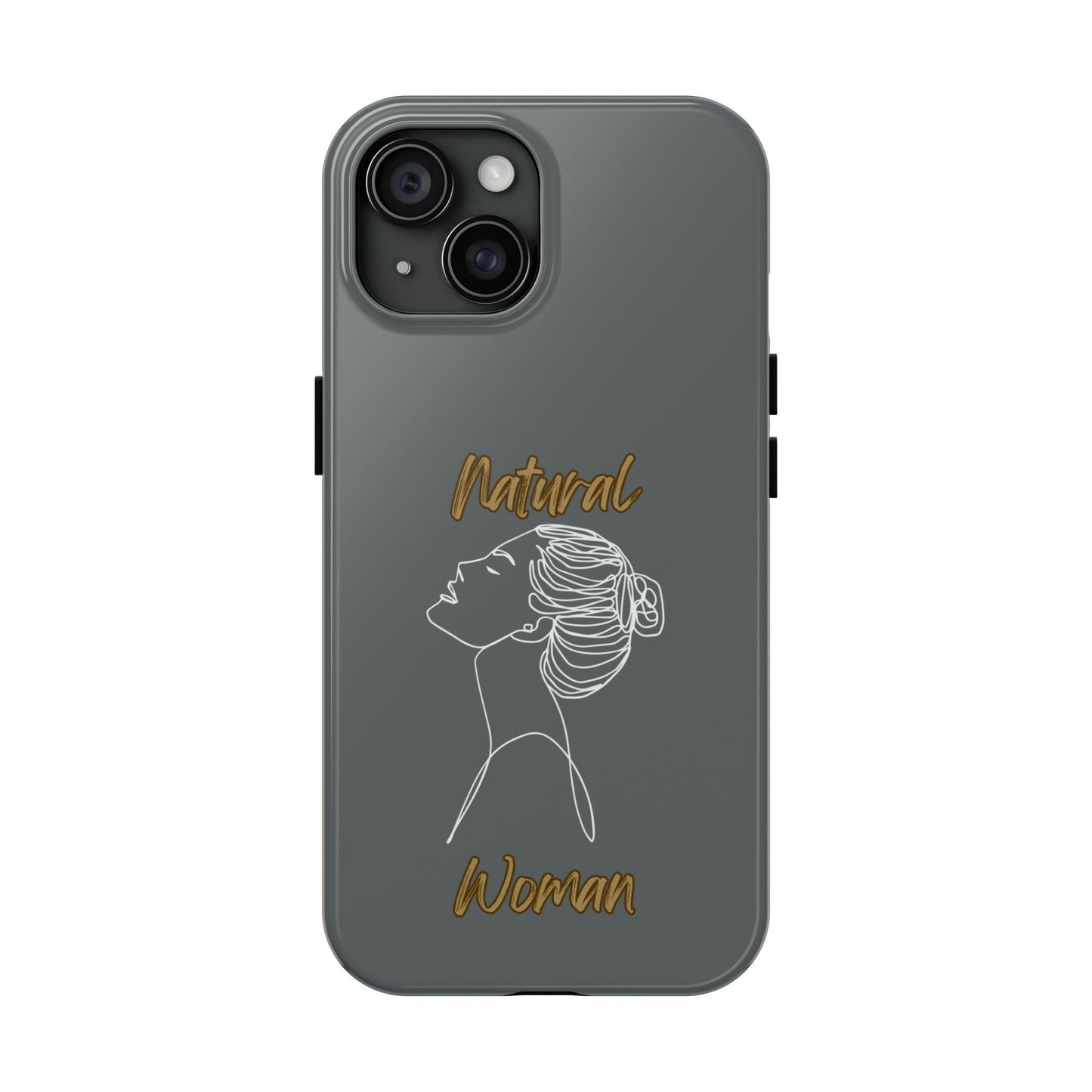Natural Woman Wet Bun (WL) Tough Phone Cases DARK GREY