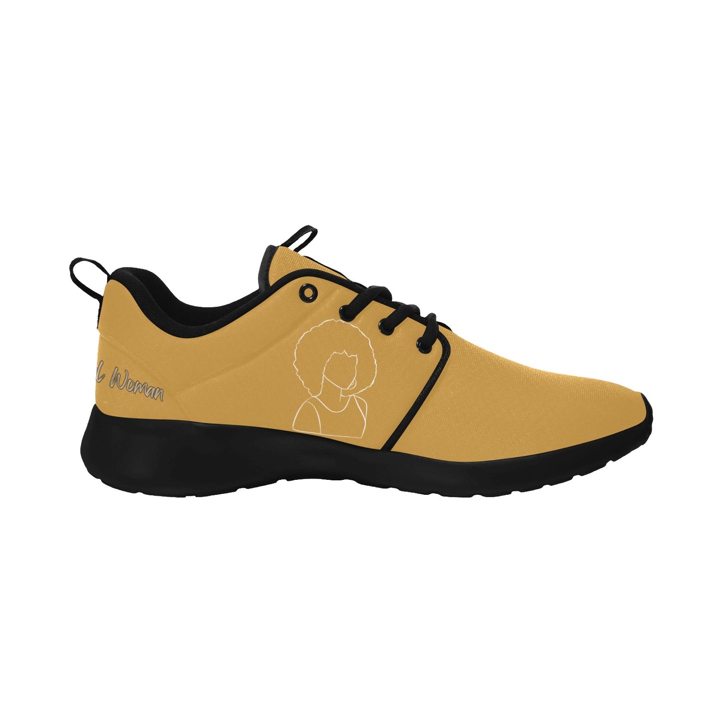 Natural Woman AFRO (WL) MODERATE ORANGE w/ Black Sole Sneakers