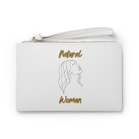 Natural Woman Breeze On Face (BL) Clutch Bag WHITE