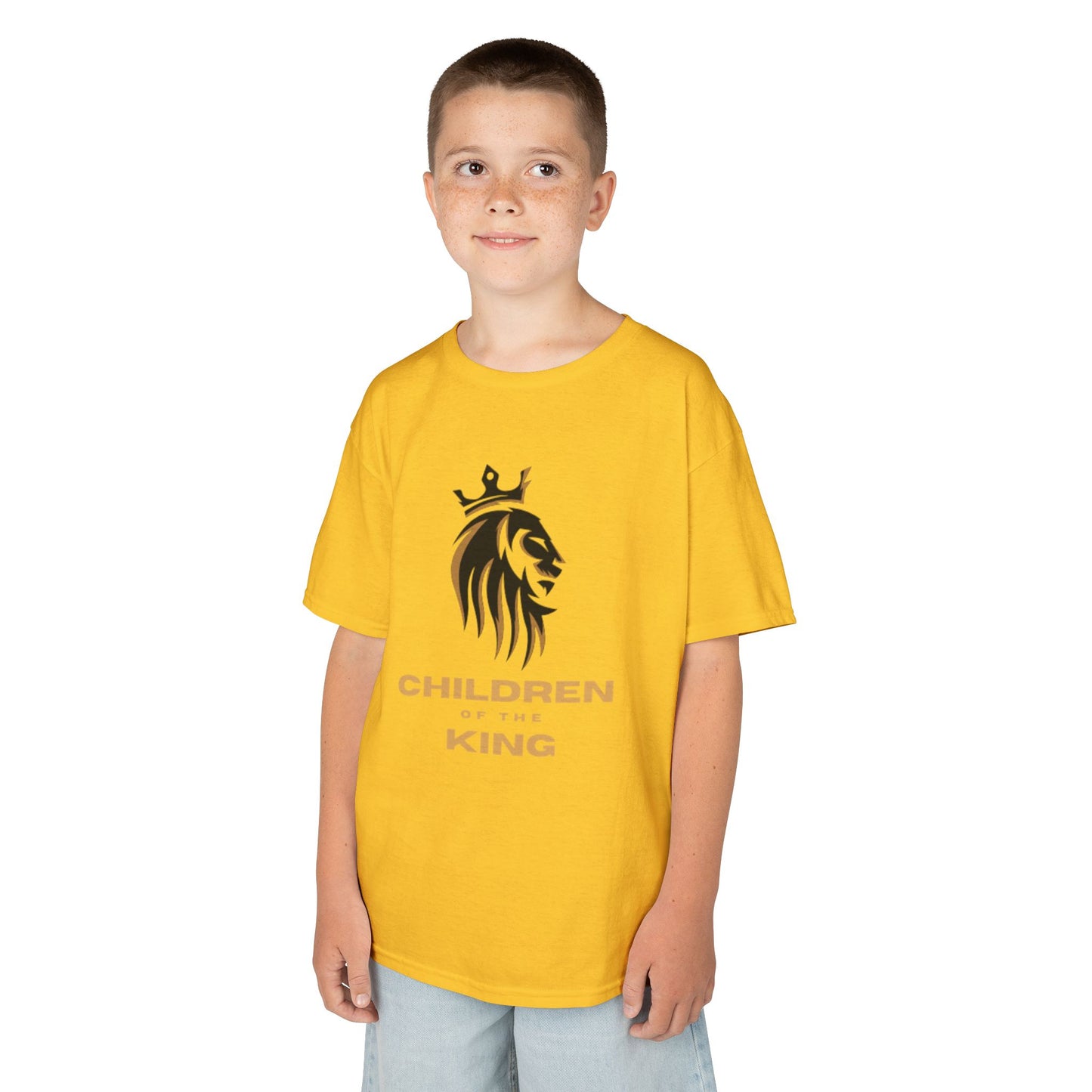 Children of the King Inspirational Kids Cotton T-Shirt (BL)