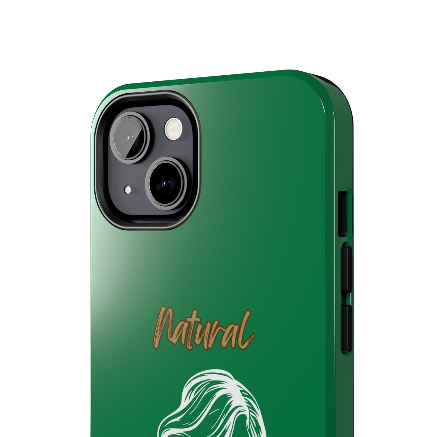 Natural Woman Long Curl (WL)Tough Phone Cases DARK GREEN