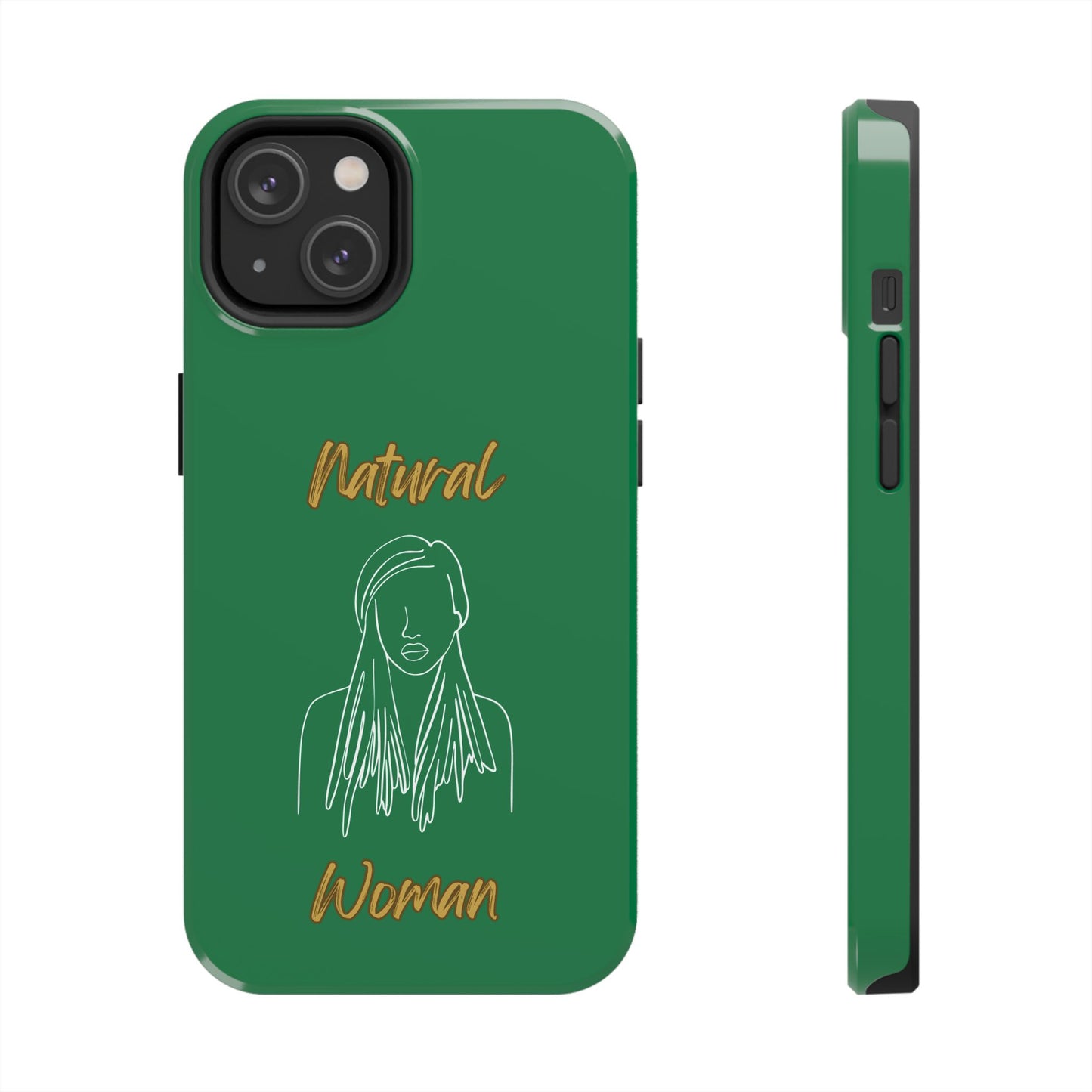 Natural Woman Content (WL)Tough Phone Cases DARK GREEN