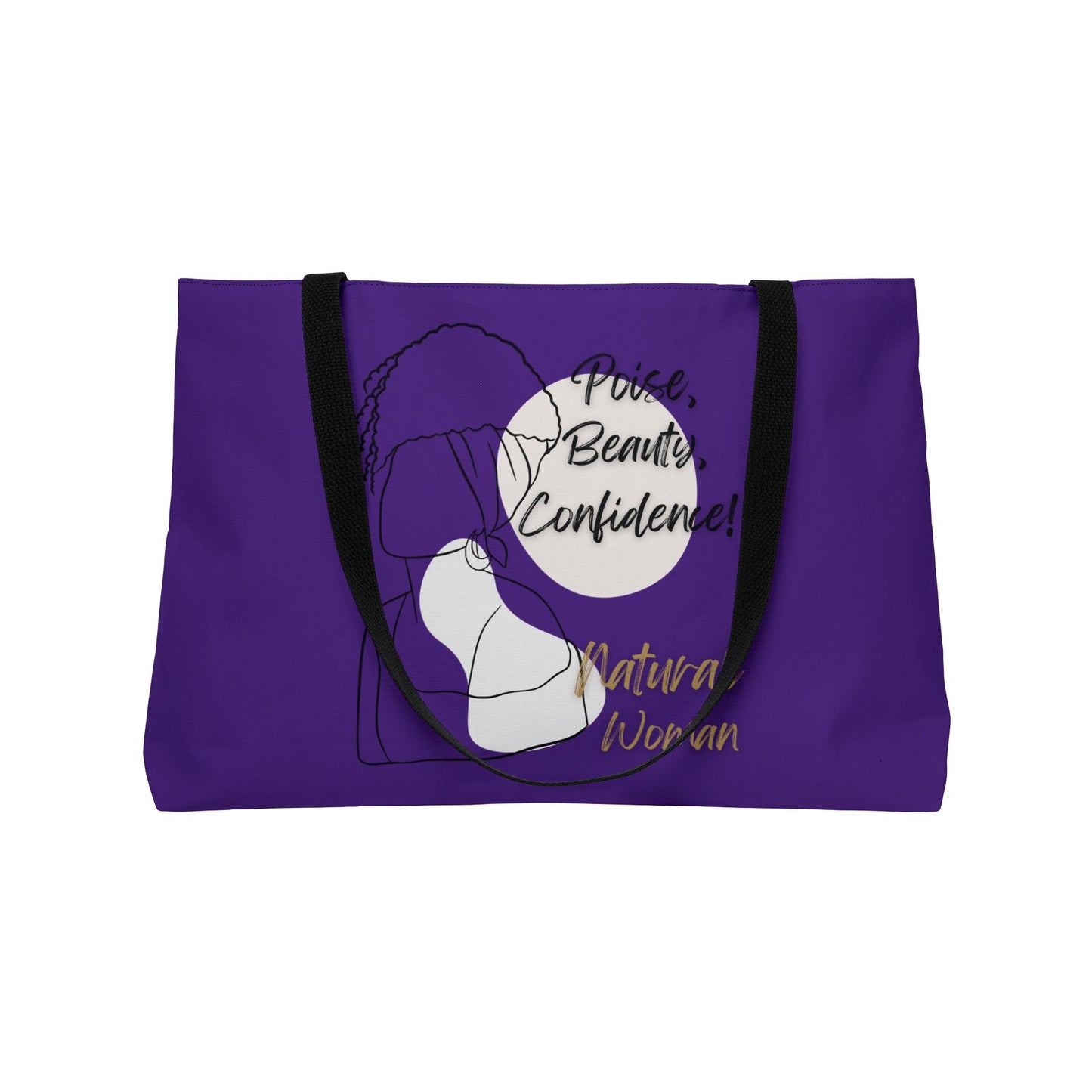 Natural Woman Puff (BL) Weekender Tote Bag PURPLE