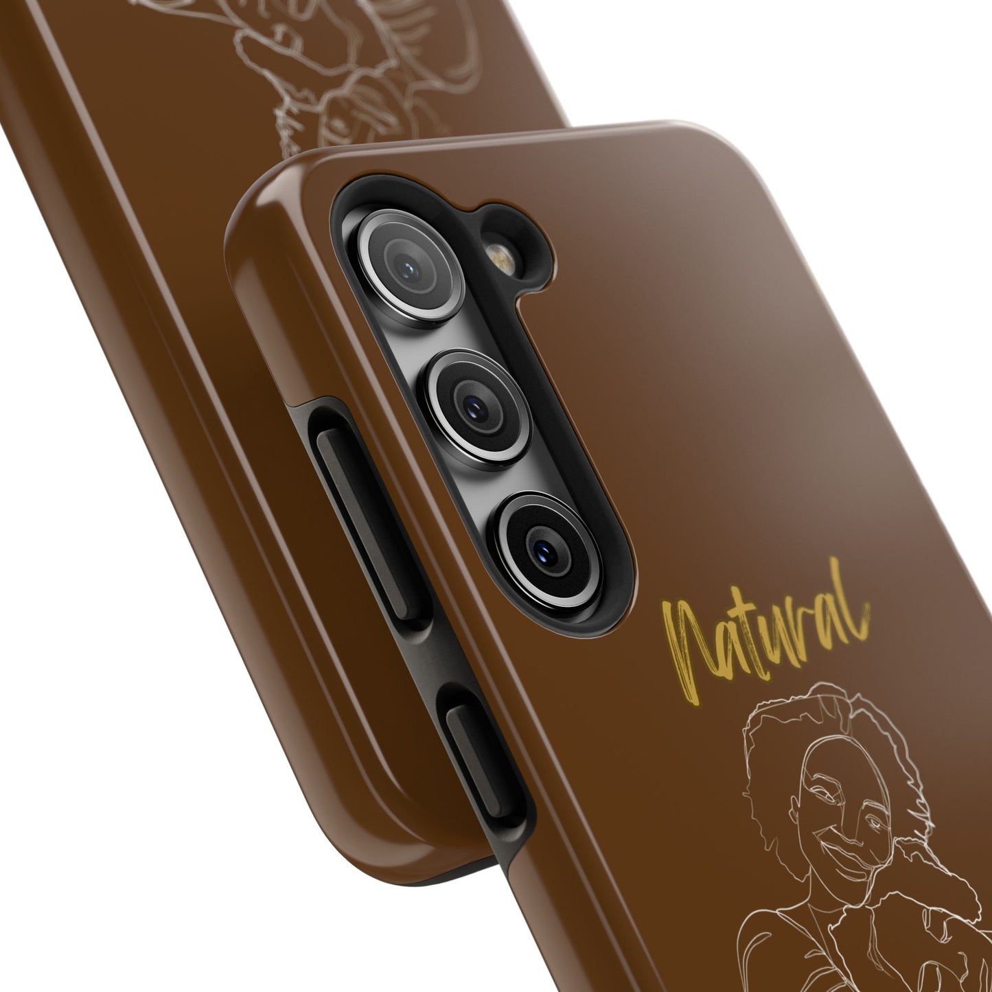 Natural Woman Loving Embrace (WL)Tough Phone Cases BROWN