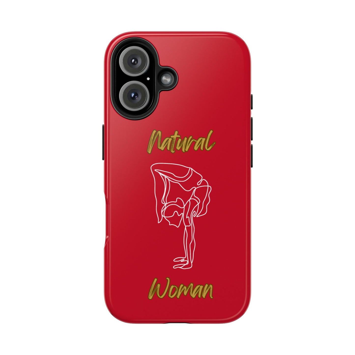 Natural Woman Flexible (WL)Tough Phone Cases DARK RED