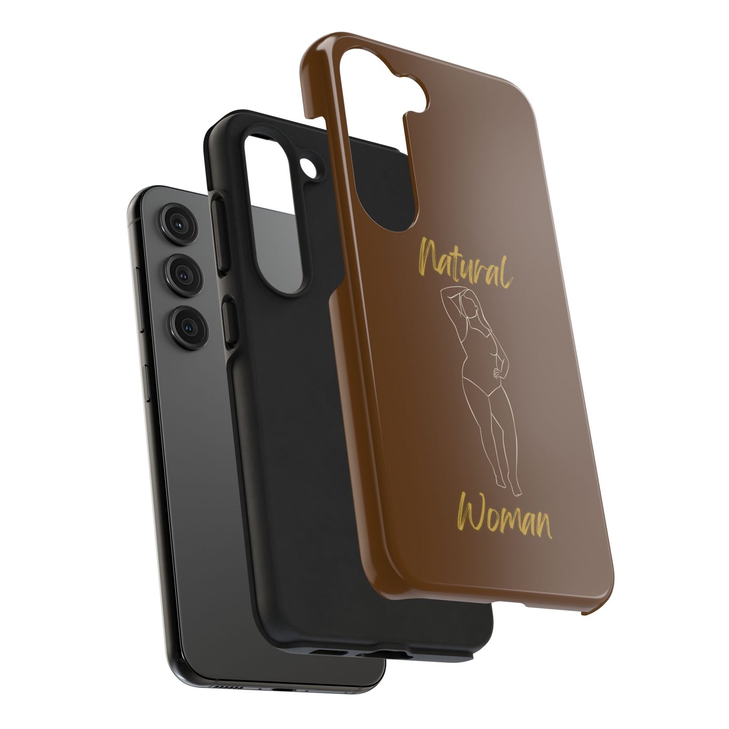 Natural Woman Looking Good (WL)Tough Phone Cases BROWN
