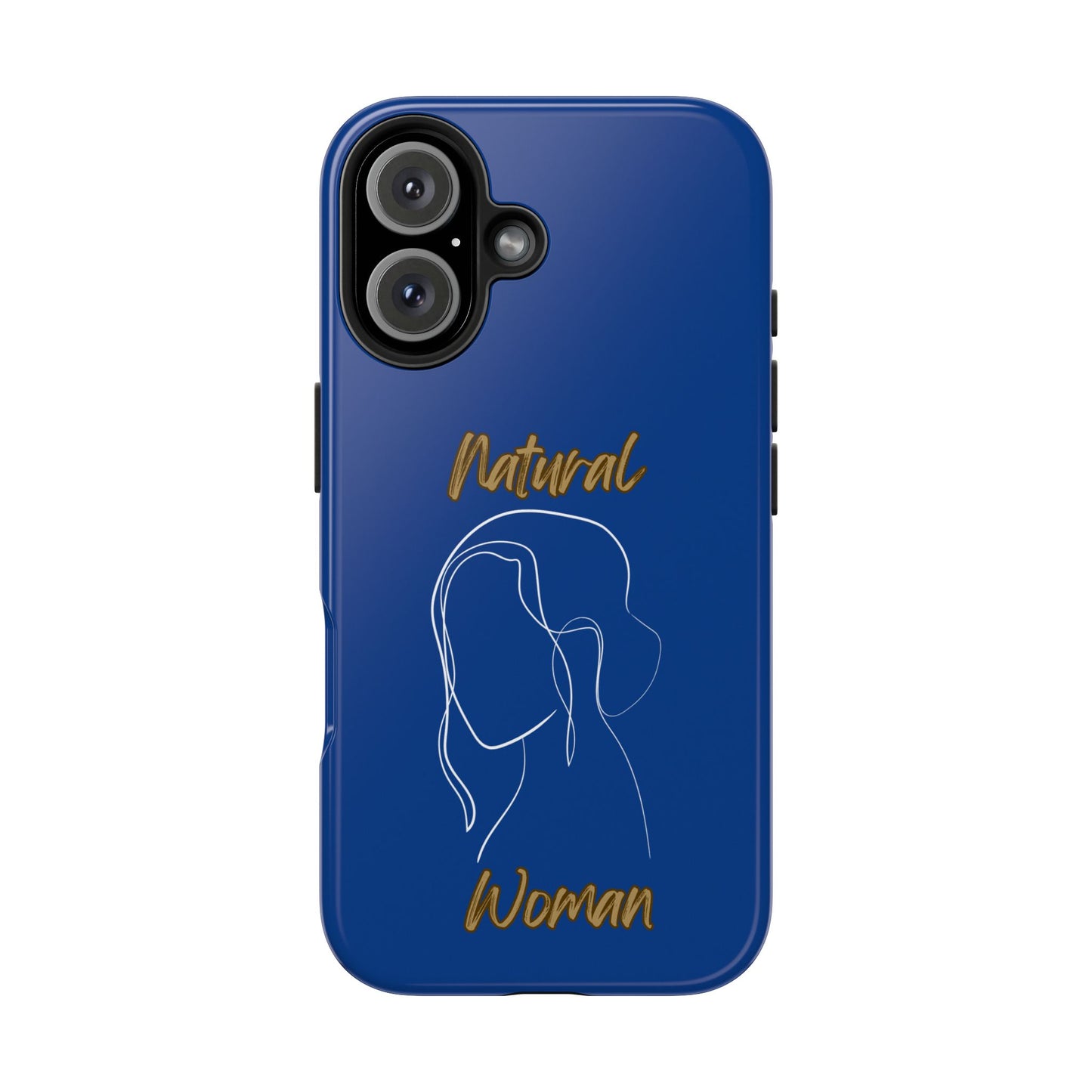 Natural Woman Hanging Hair (WL) Tough Phone Cases DARK BLUE