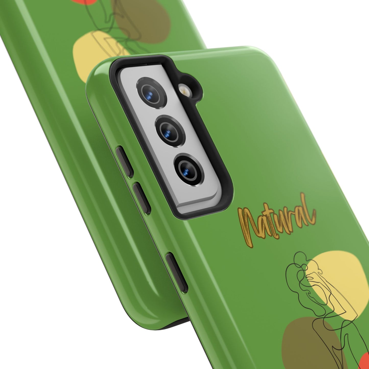 Natural Woman Colorful Pose (BL)Tough Phone Cases GREEN