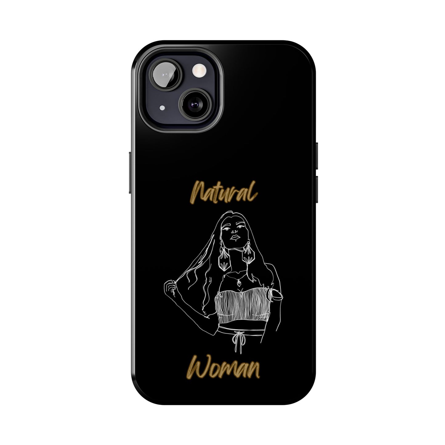 Natural Woman Thinking (WL)Tough Phone Cases BLACK