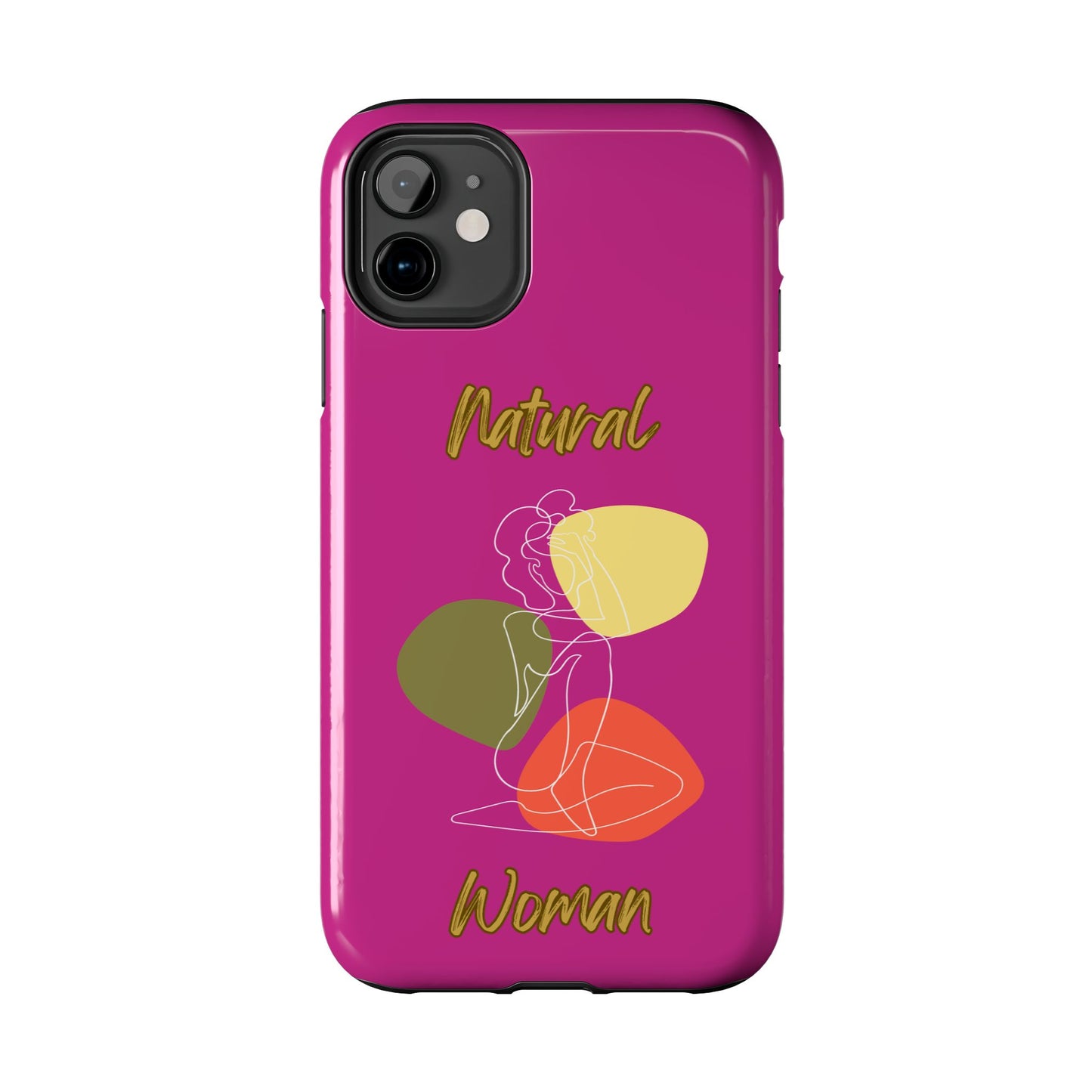 Natural Woman Colorful Pose (WL)Tough Phone Cases PINK