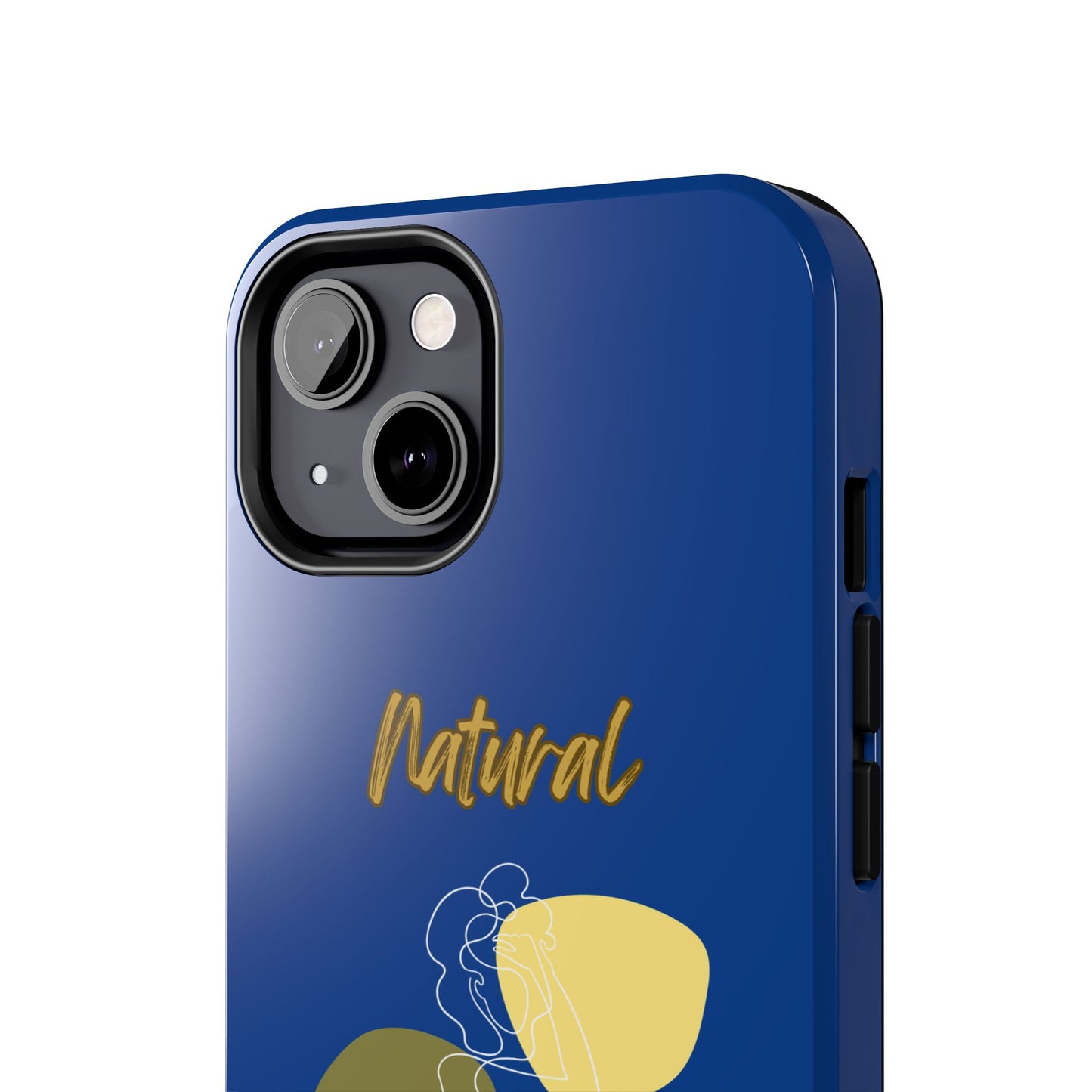 Natural Woman Colorful Pose (WL)Tough Phone Cases DARK BLUE