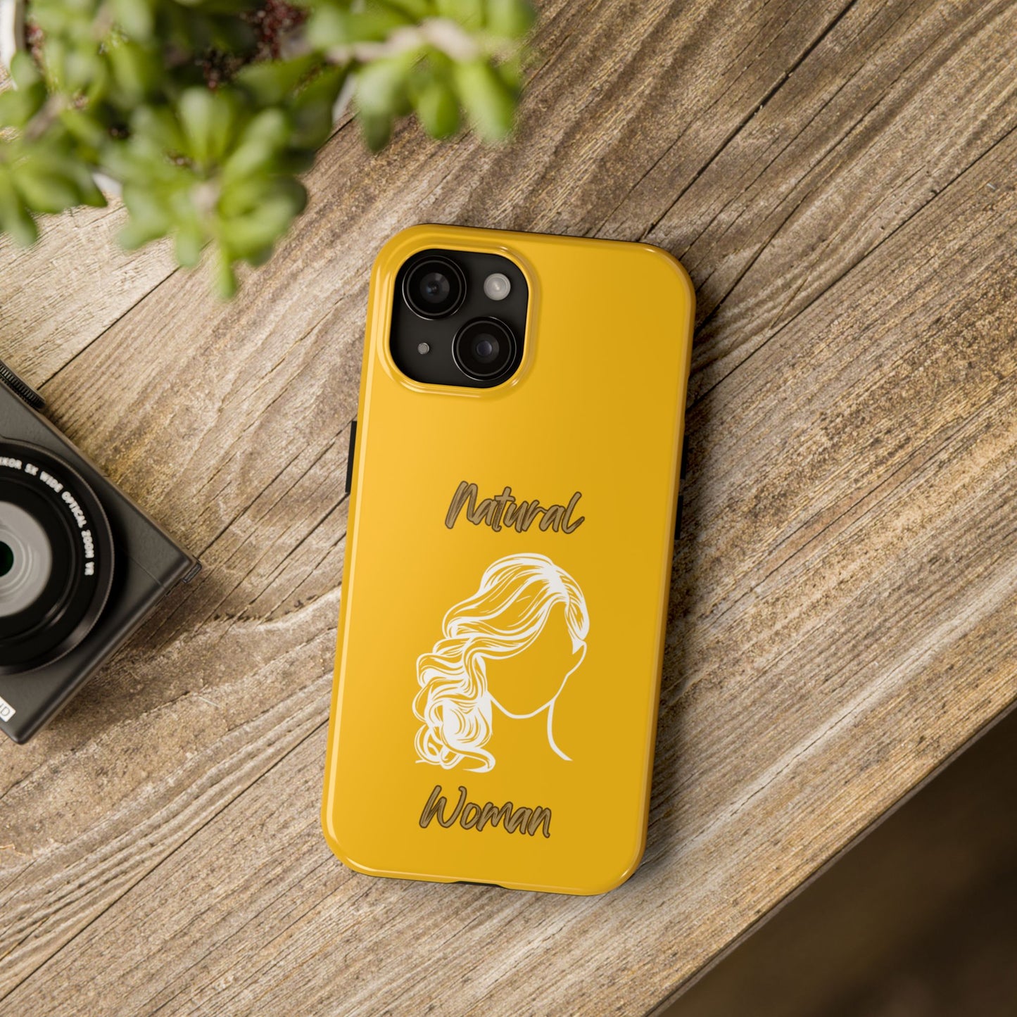 Natural Woman Long Curl (WL)Tough Phone Cases YELLOW