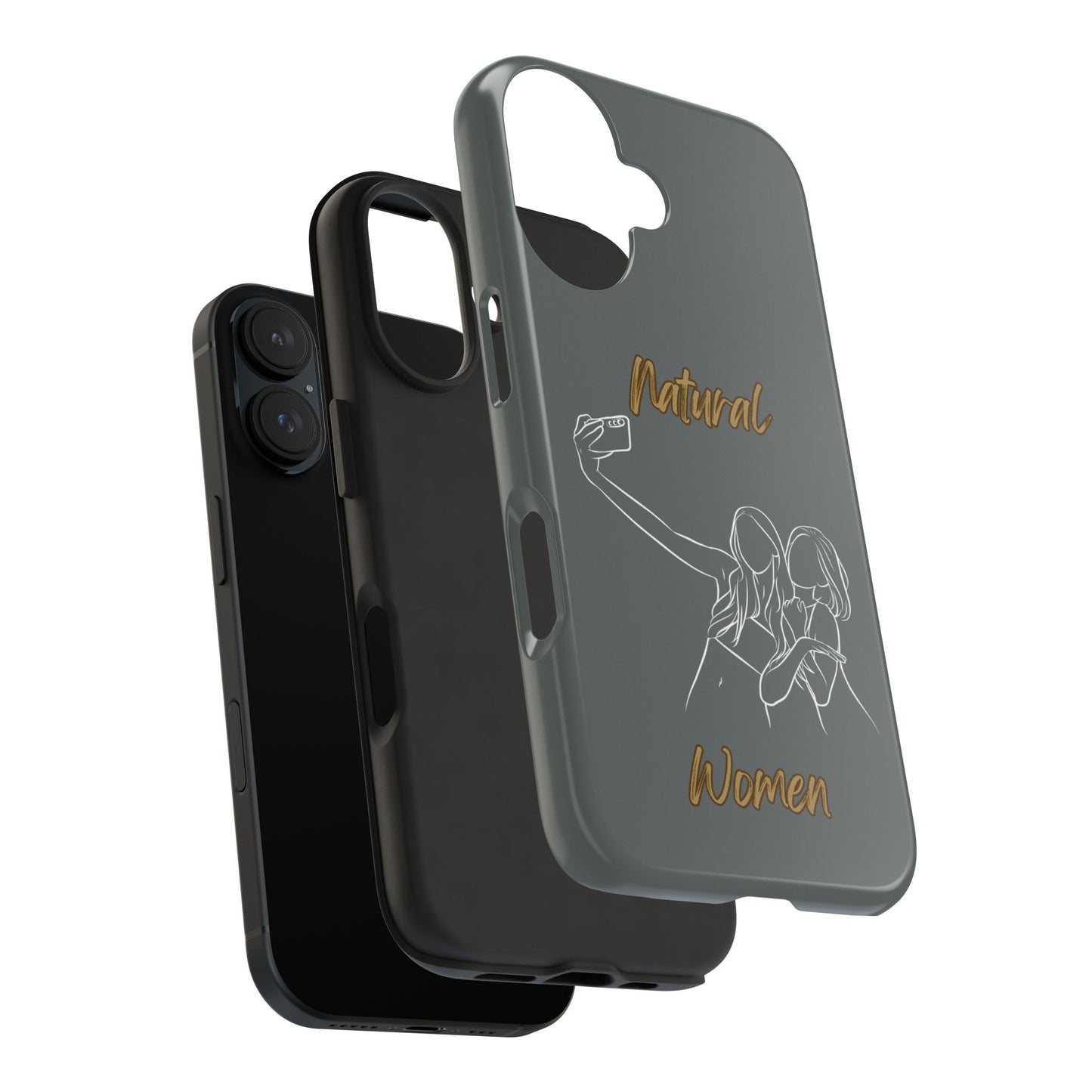 Natural Woman Friends Selfie (WL)Tough Phone Cases DARK GREY