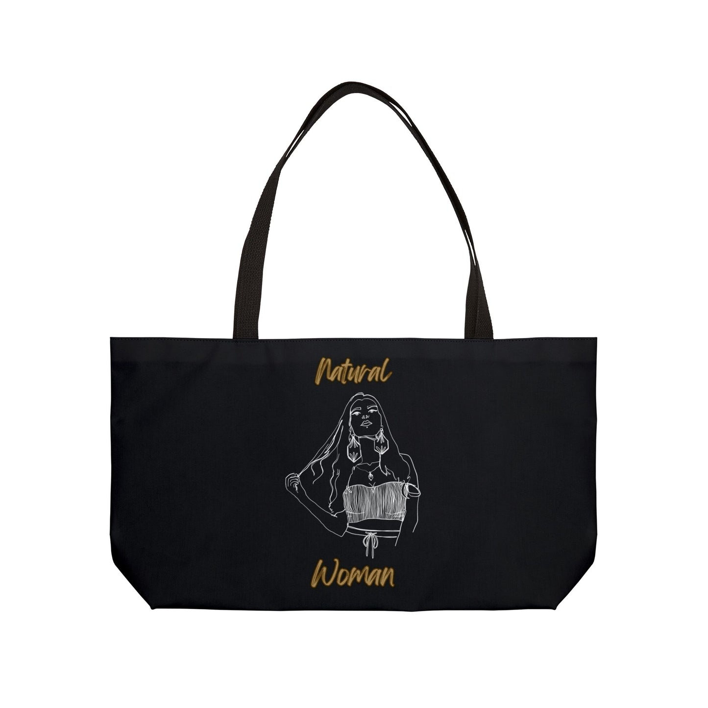 Natural Woman Thinking (WL) Weekender Tote Bag BLACK