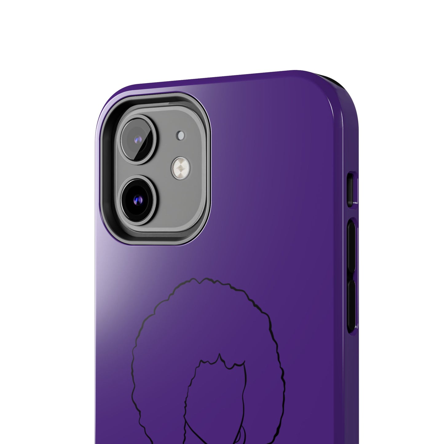 Natural Woman Afro (BL)Tough Phone Cases PURPLE