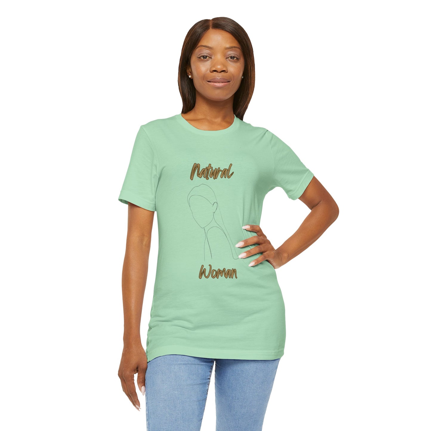 Natural Woman Tilted Look (BL) Short Sleeve T-Shirt