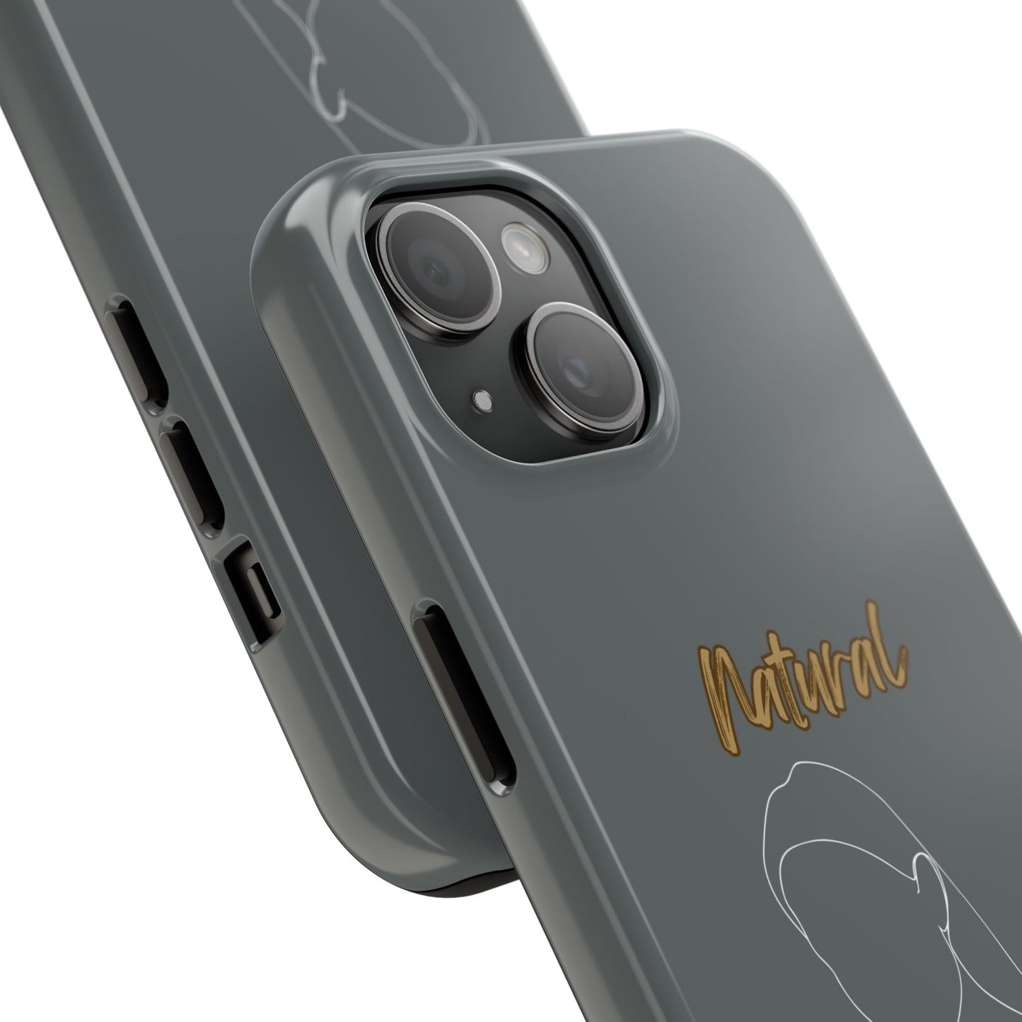 Natural Woman Tilted Look (WL) Tough Phone Cases DARK GREY