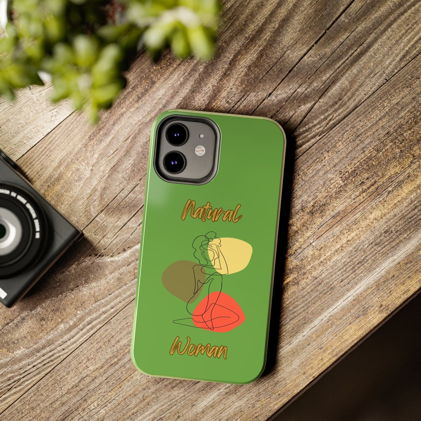 Natural Woman Colorful Pose (BL)Tough Phone Cases GREEN