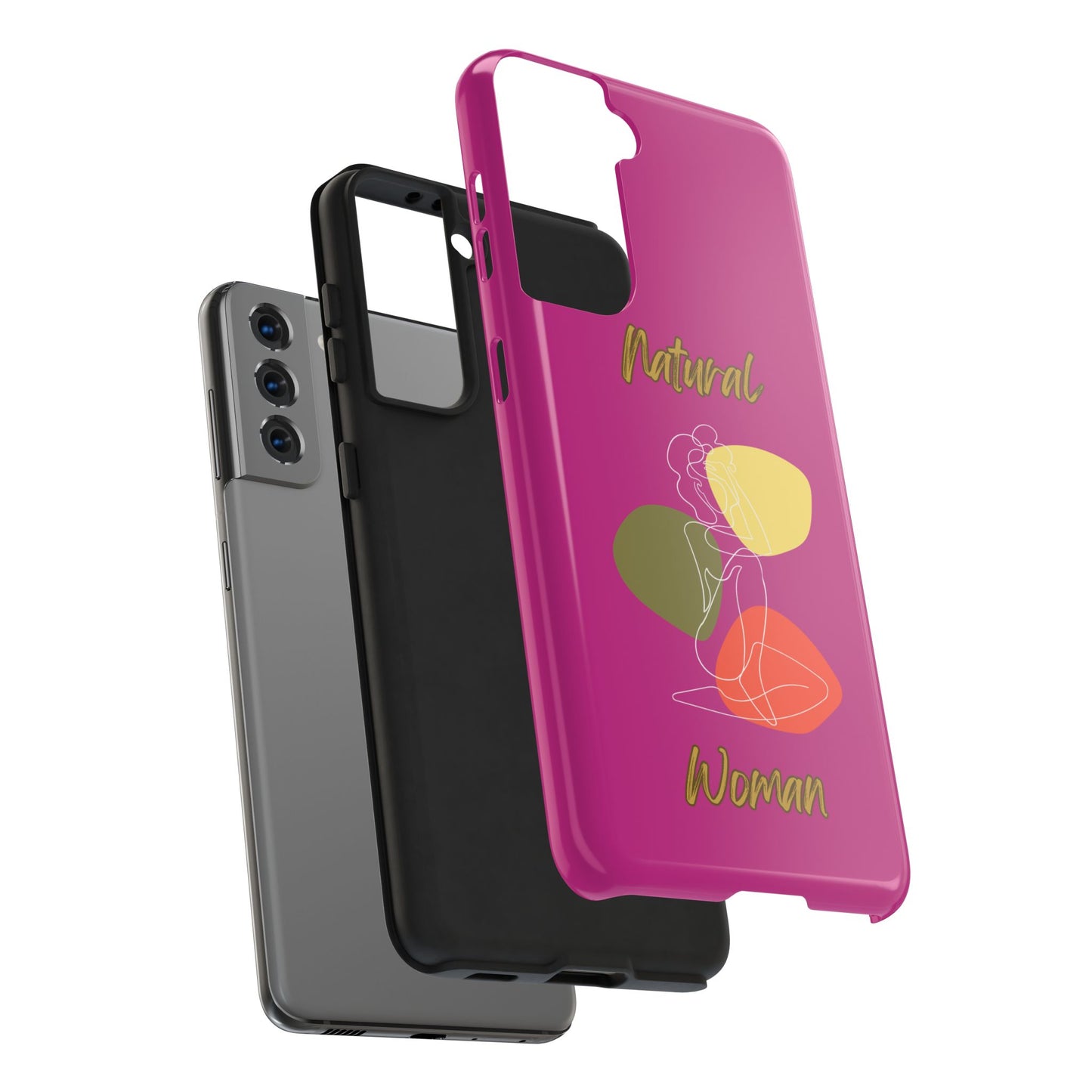 Natural Woman Colorful Pose (WL)Tough Phone Cases PINK