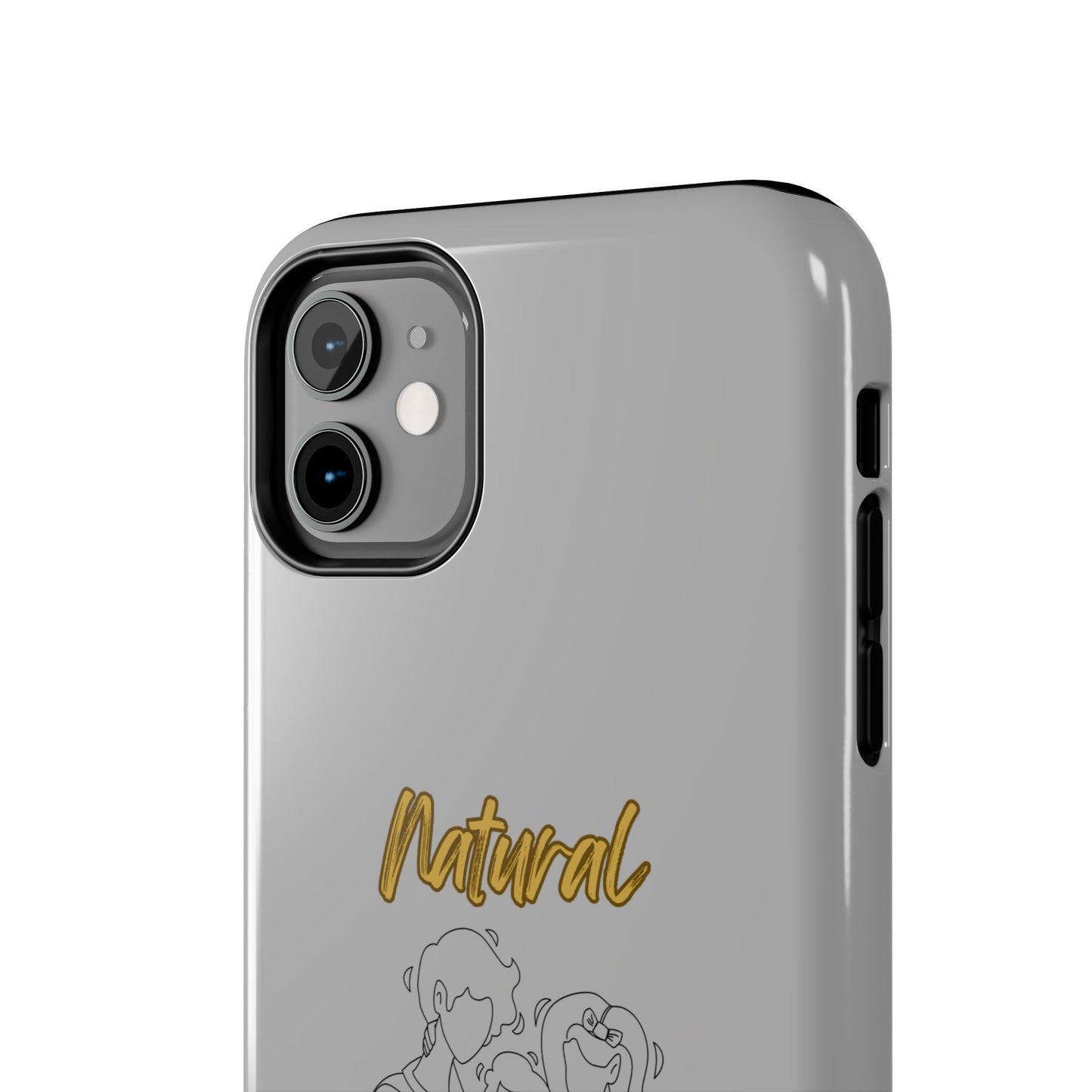 Natural Woman Bear Hugs (BL) Tough Phone Cases LIGHT GREY