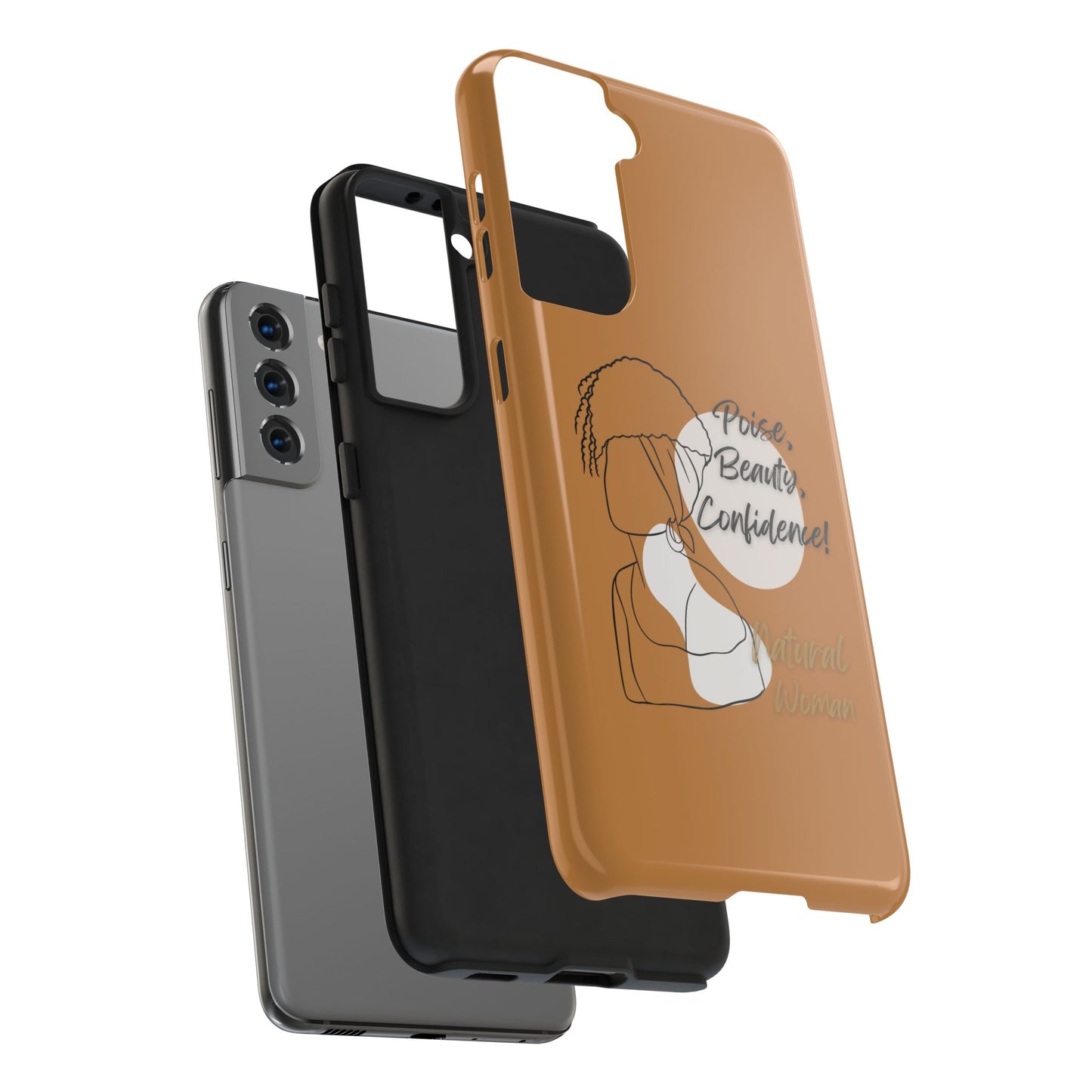 Natural woman Puff (BL)Tough Phone Cases LIGHT BROWN