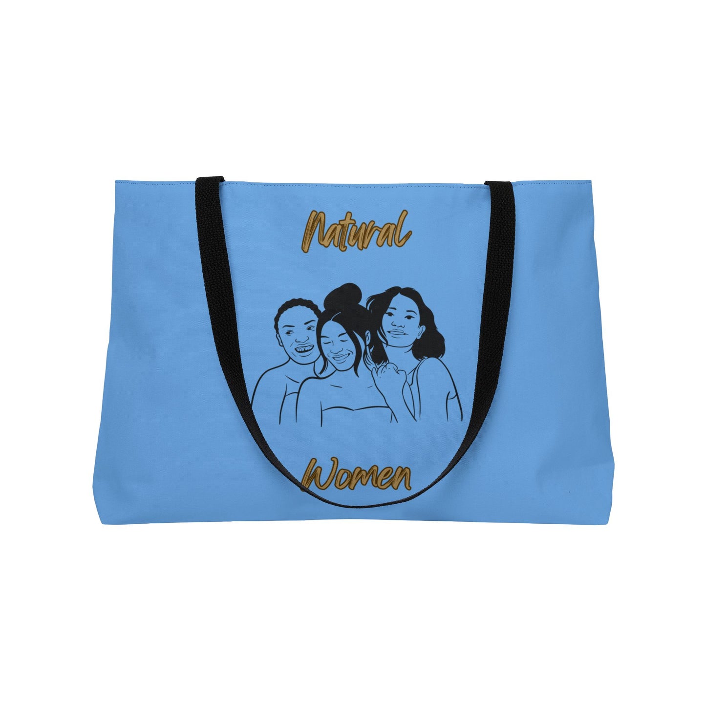 Natural Women Laughing Friends (BL) Weekender Tote Bag LIGHT BLUE