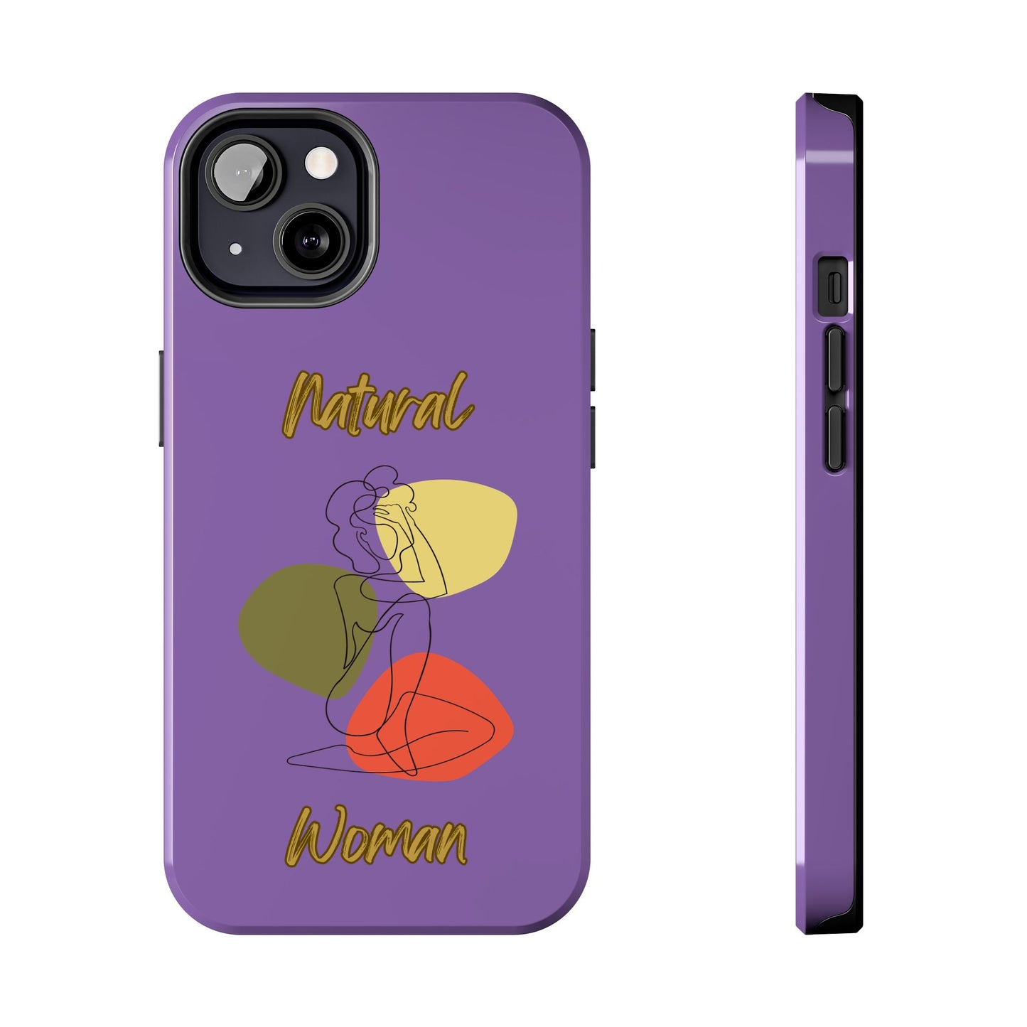 Natural Woman Colorful Pose (BL)Tough Phone Cases LIGHT PURPLE
