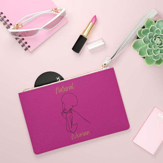 Natural Woman Cute Afro (BL) Clutch Bag PINK