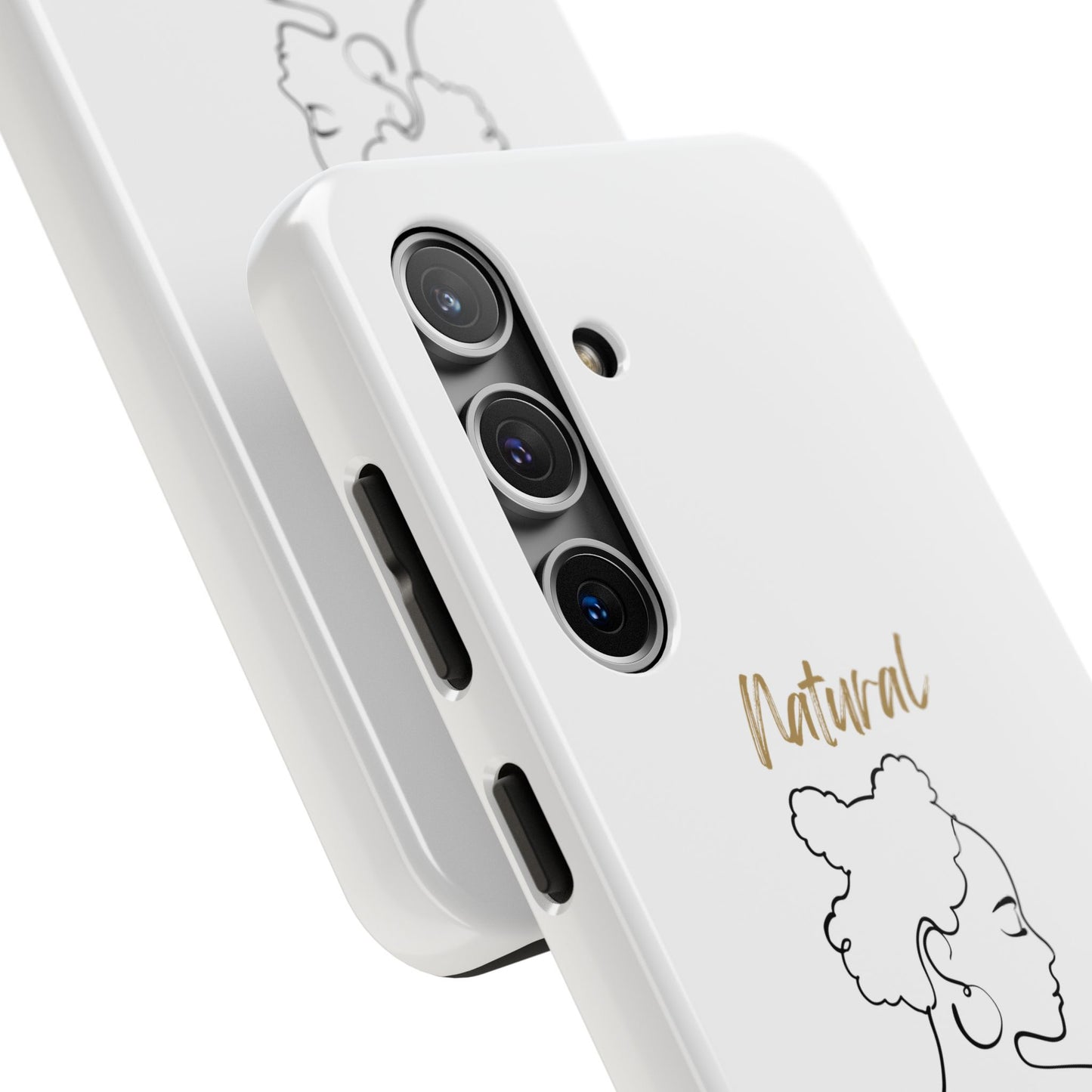 Natural Woman Twists (BL) Tough Phone Case WHITE