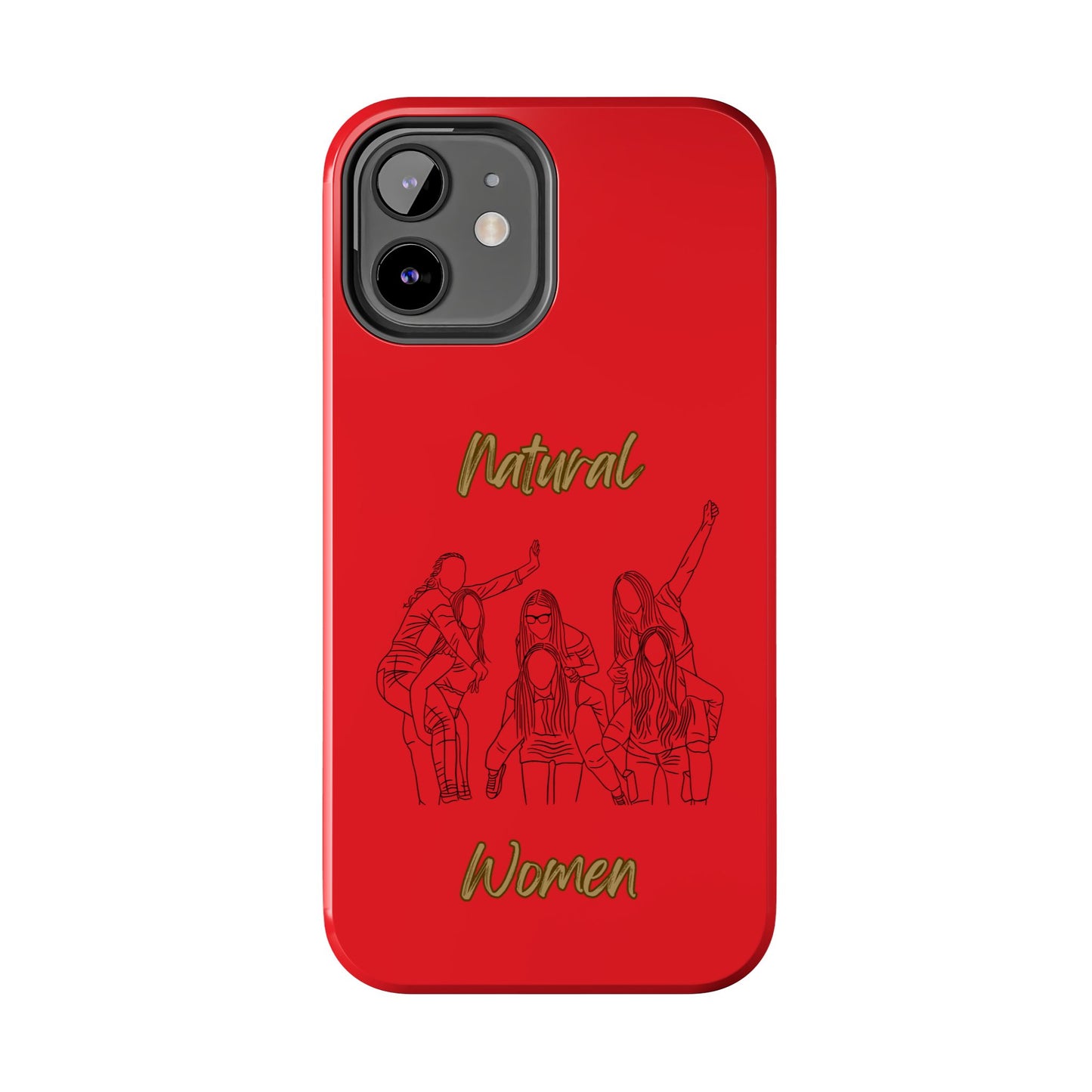 Natural Woman Piggy Back (BL)Tough Phone Cases RED