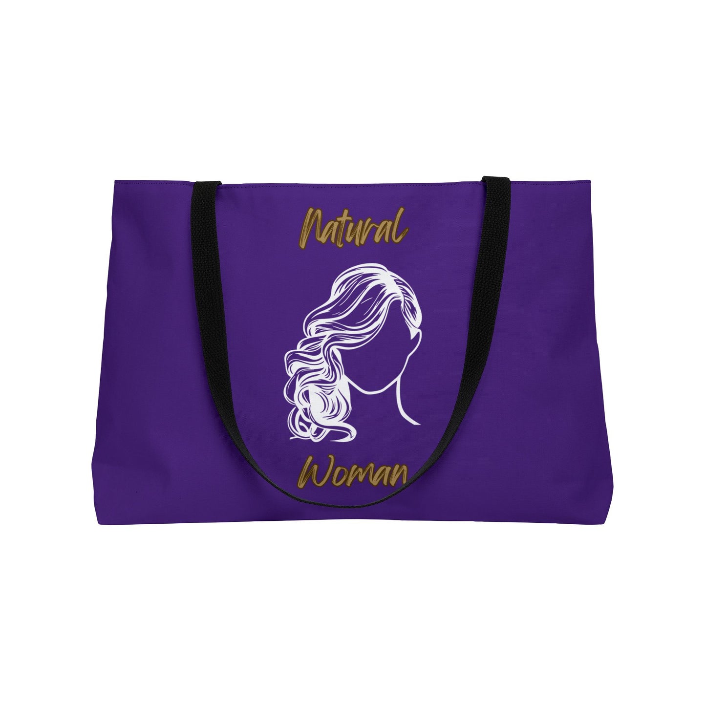 Natural Woman Long Curl (WL) Weekender Tote Bag PURPLE