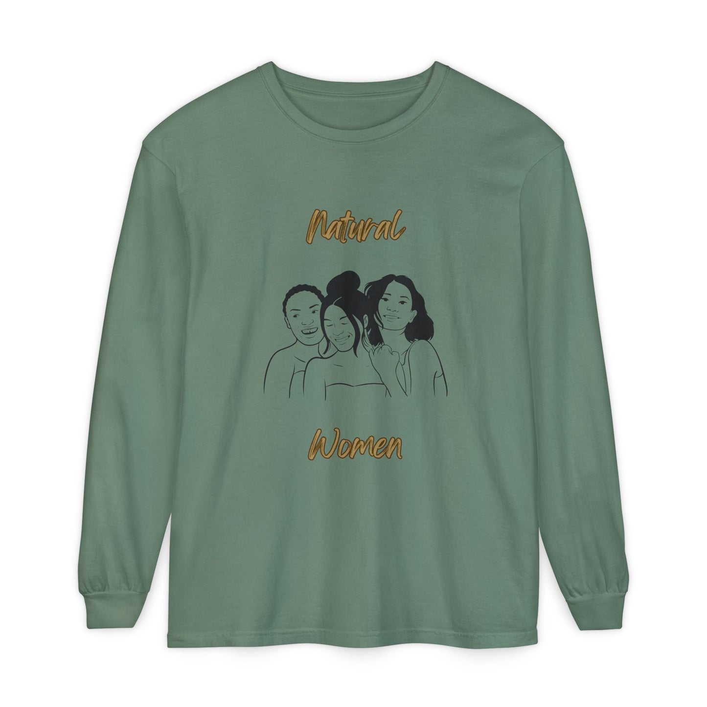 Natural Woman Laughing Friends (BL) Long Sleeve T-Shirt