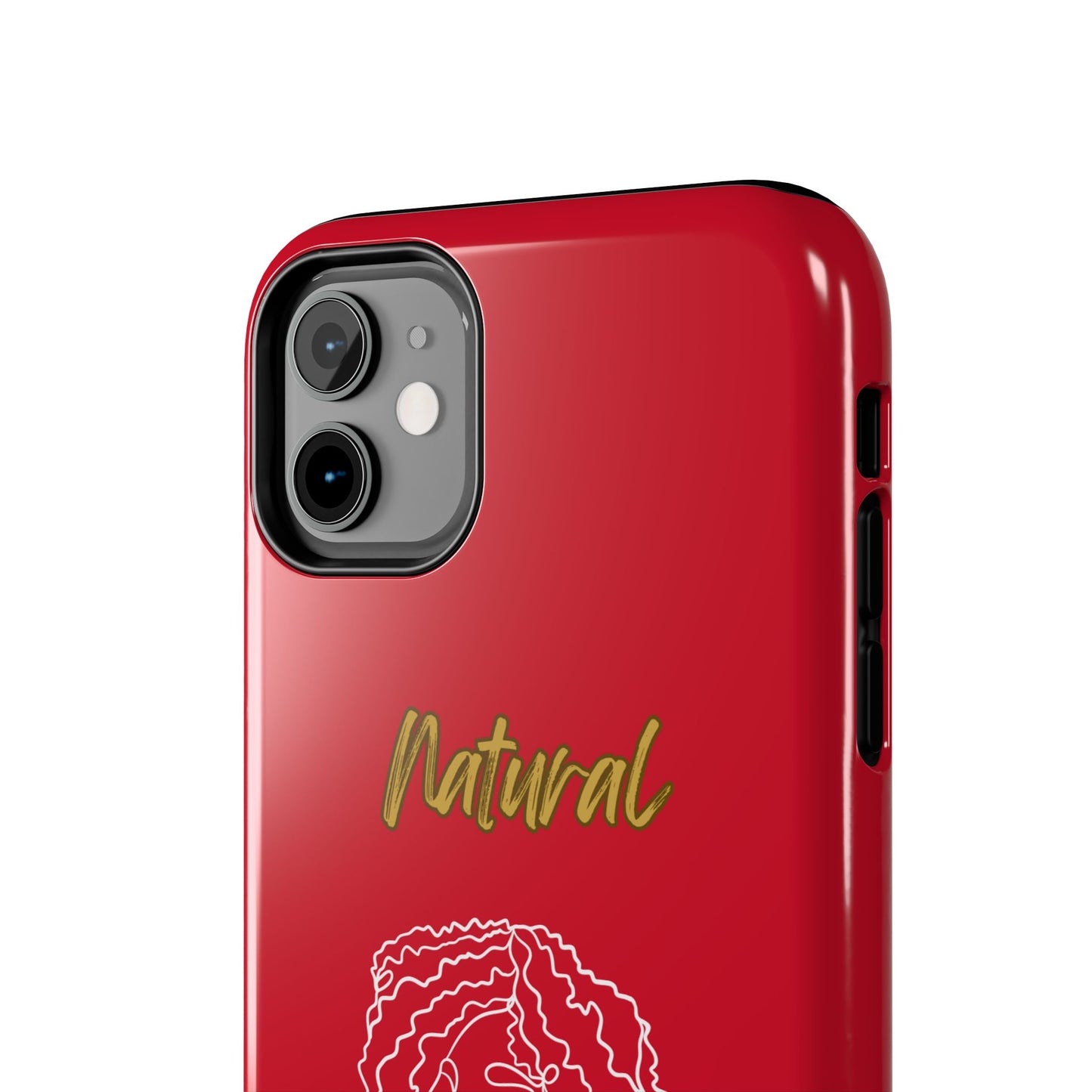 Natural Woman Naturally Me (WL)Tough Phone Cases DARK RED