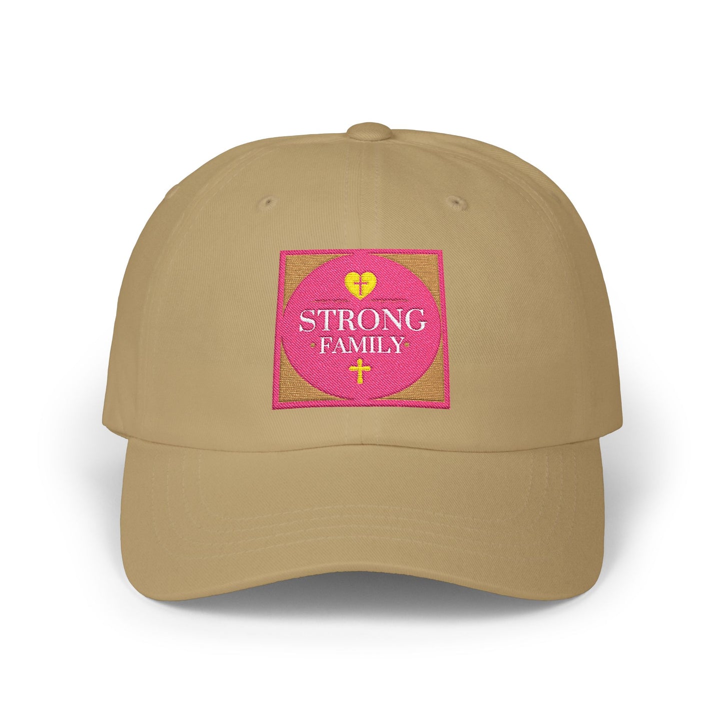 Strong Family Custom Casual Cap - PINK LOGO