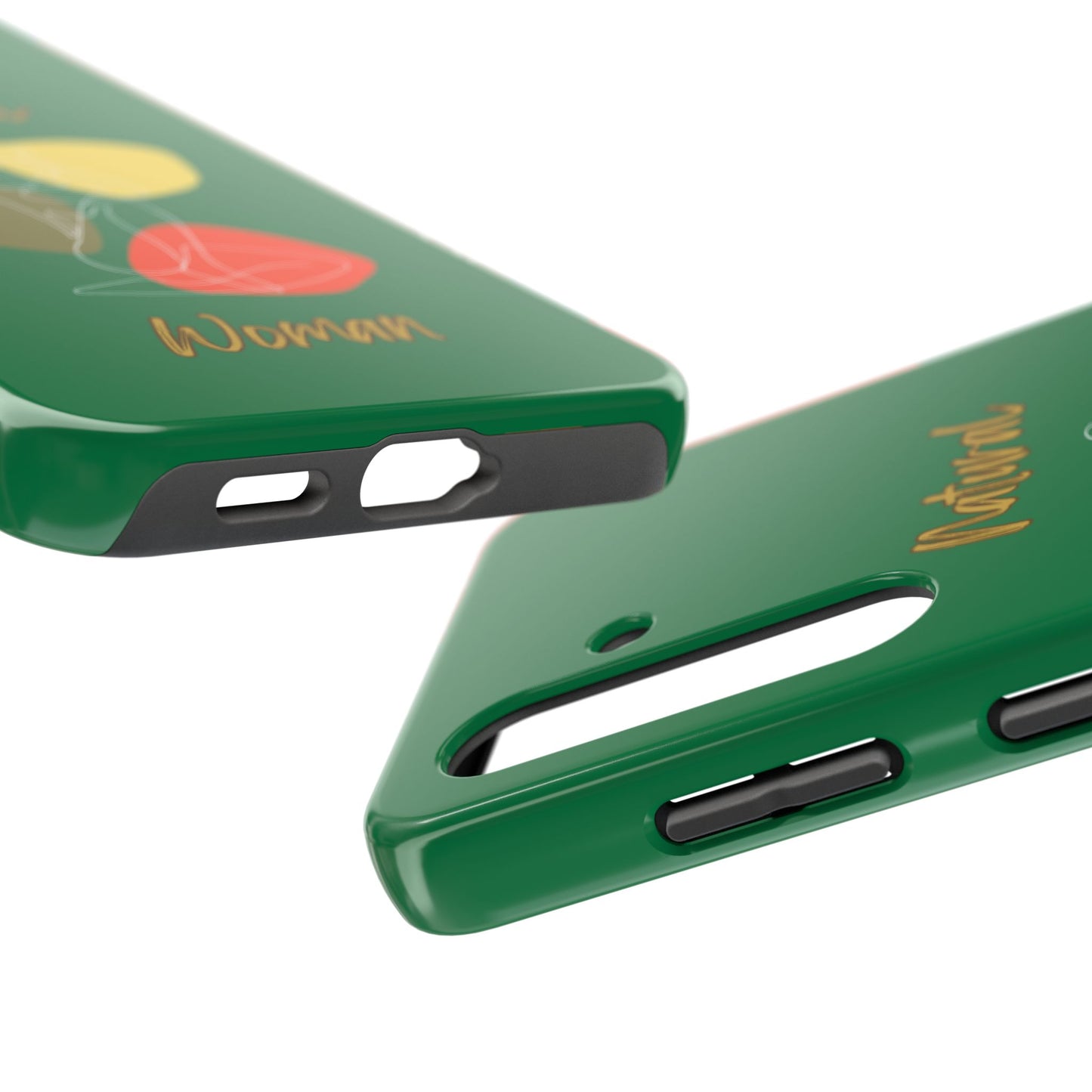 Natural Woman Colorful Pose (WL)Tough Phone Cases DARK GREEN