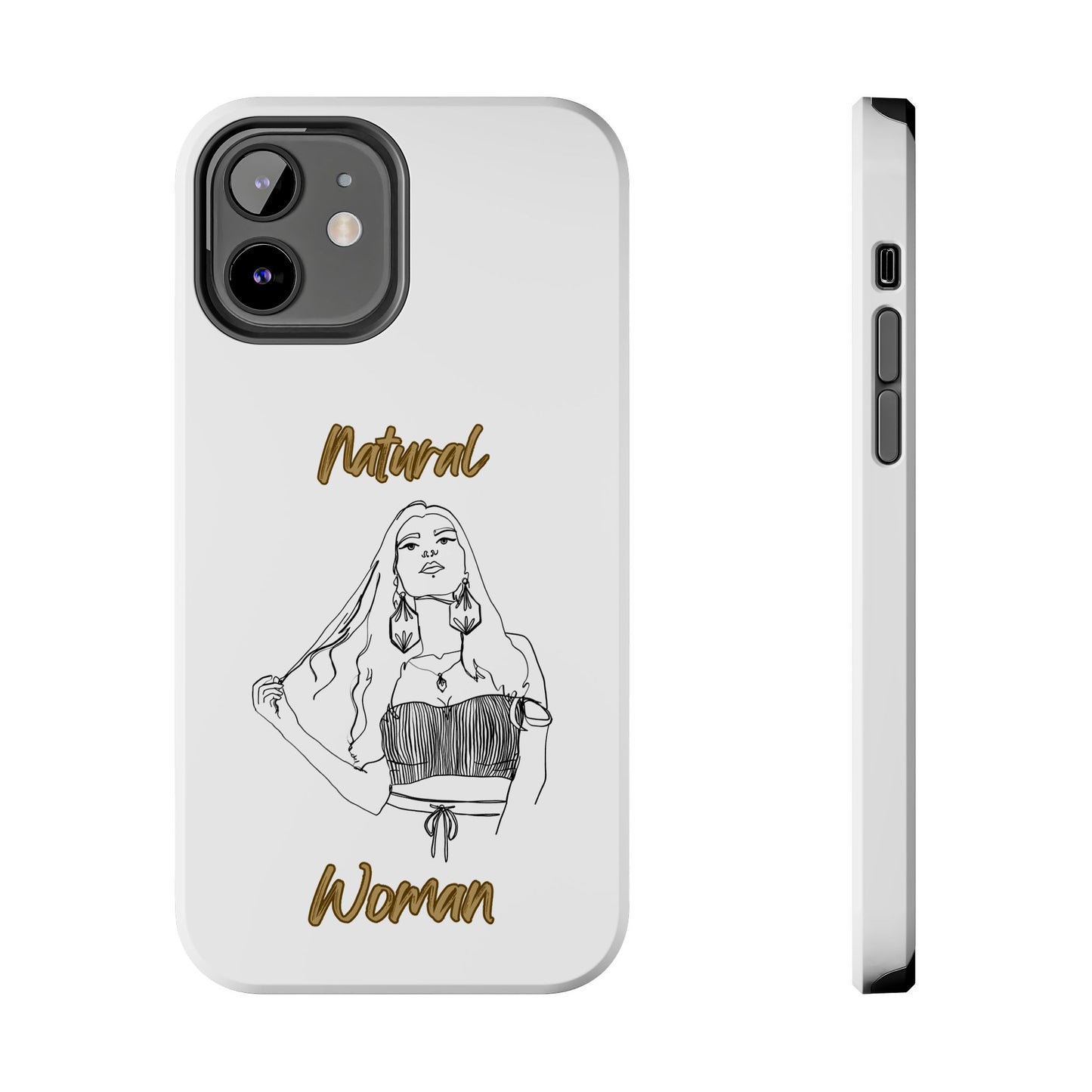 Natural Woman Thinking (BL)Tough Phone Cases WHITE
