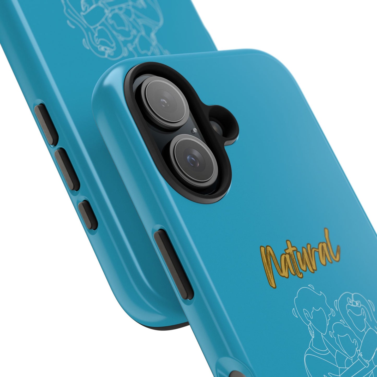 Natural Woman Bear Hugs (WL) Tough Phone Cases TURQUOISE