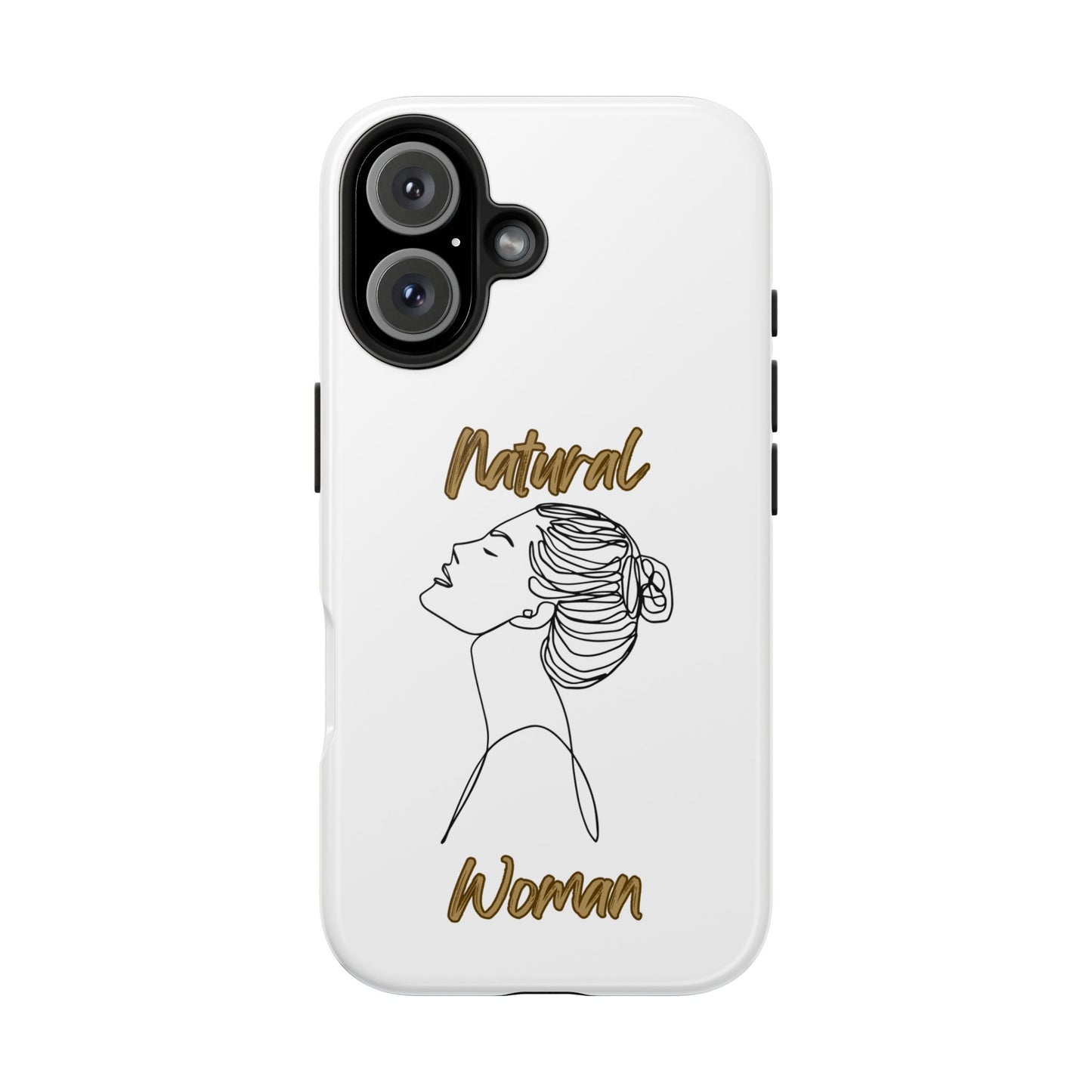 Natural Woman Wet Bun (BL) Tough Phone Cases WHITE