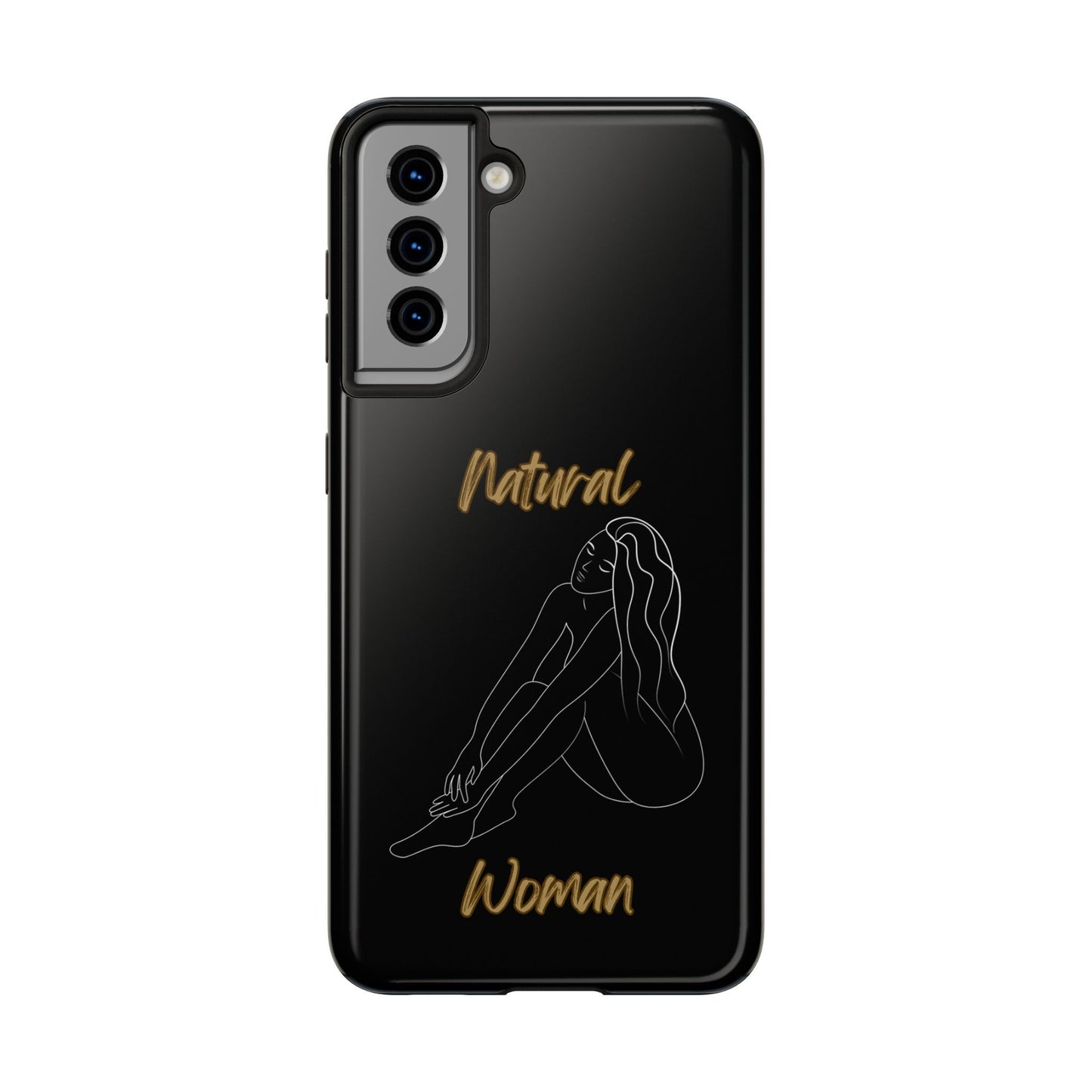 Natural Woman Beauty (WL) Tough Phone Cases BLACK