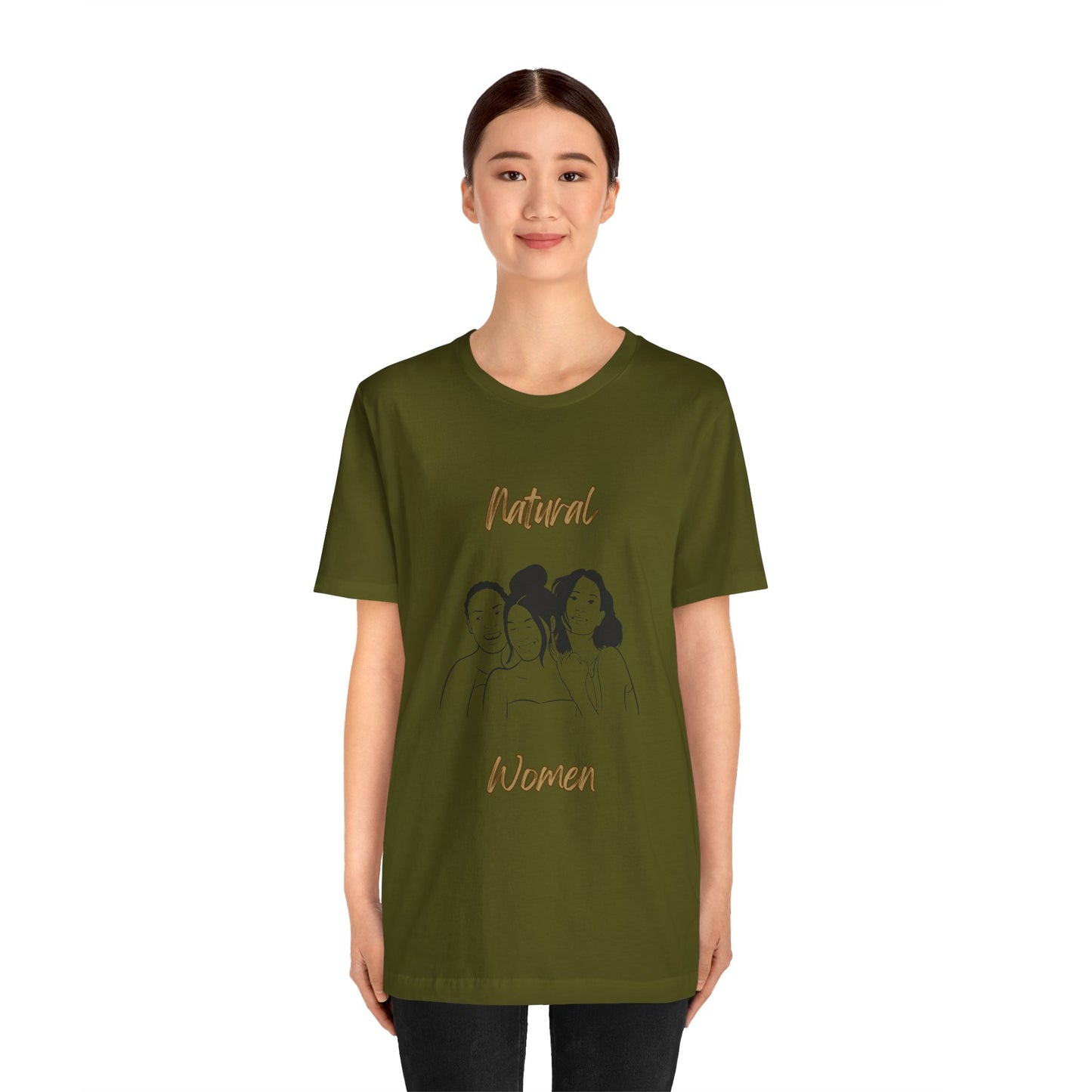 Natural Woman Laughing Friends (BL) Short Sleeve T-Shirt