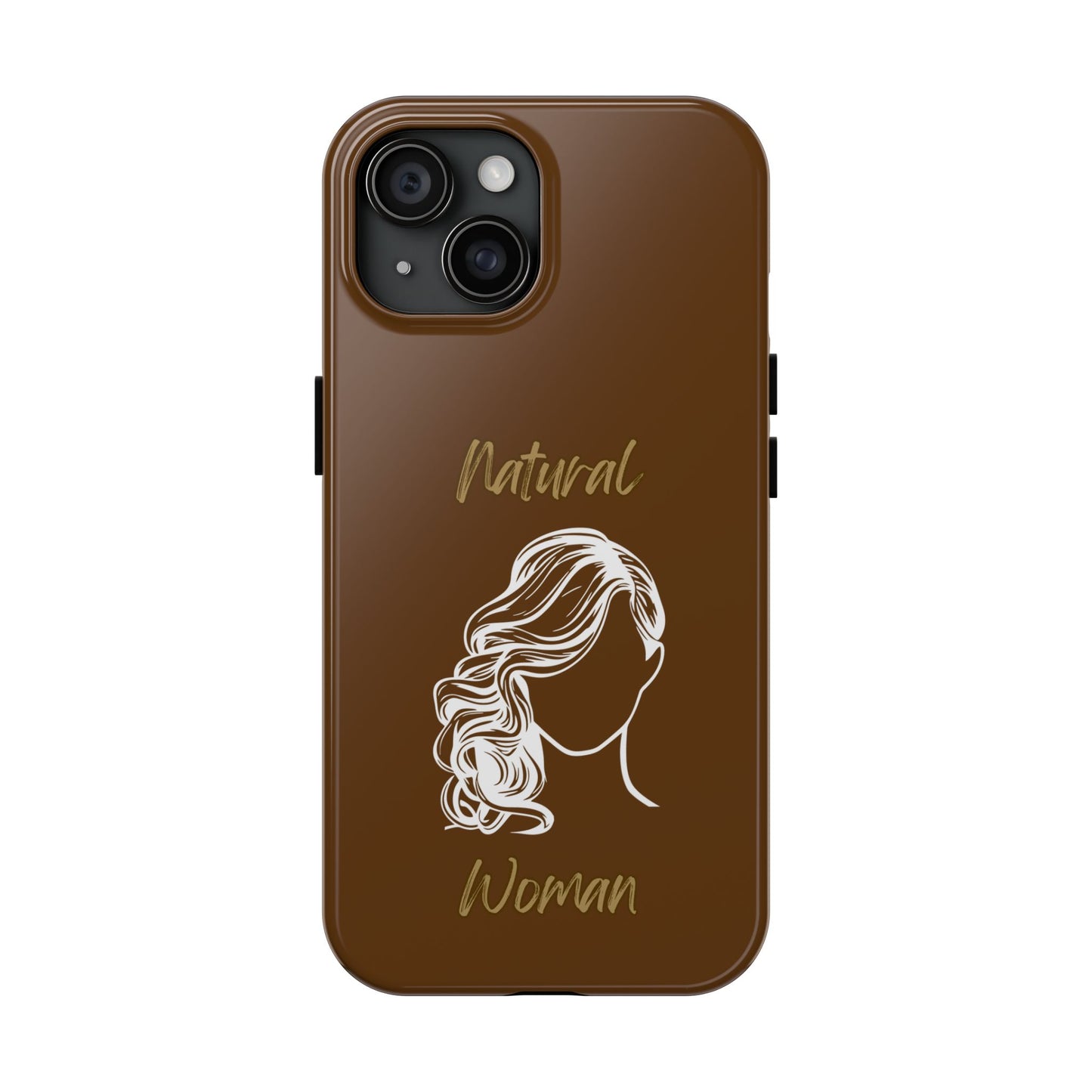 Natural Woman Long Curl (WL)Tough Phone Cases BROWN