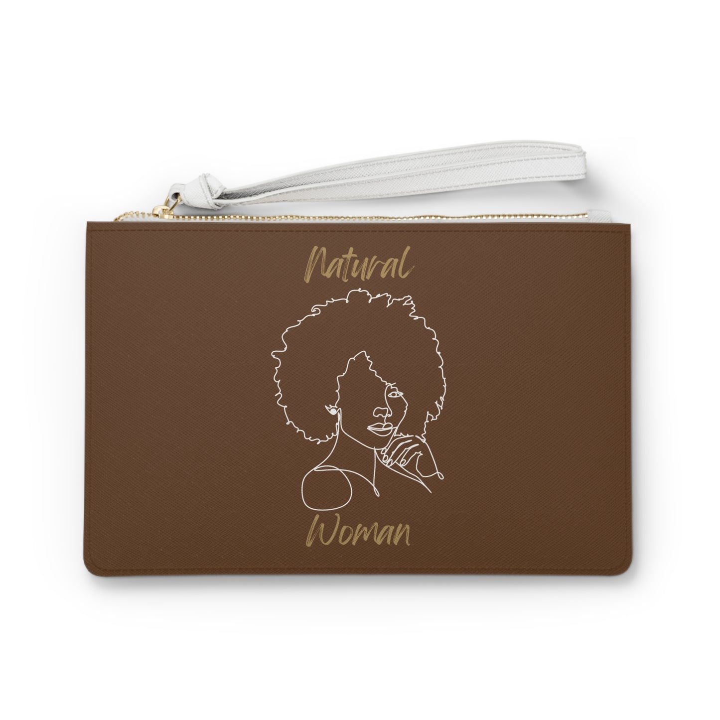 Natural Woman The Look (WL) Clutch Bag BROWN