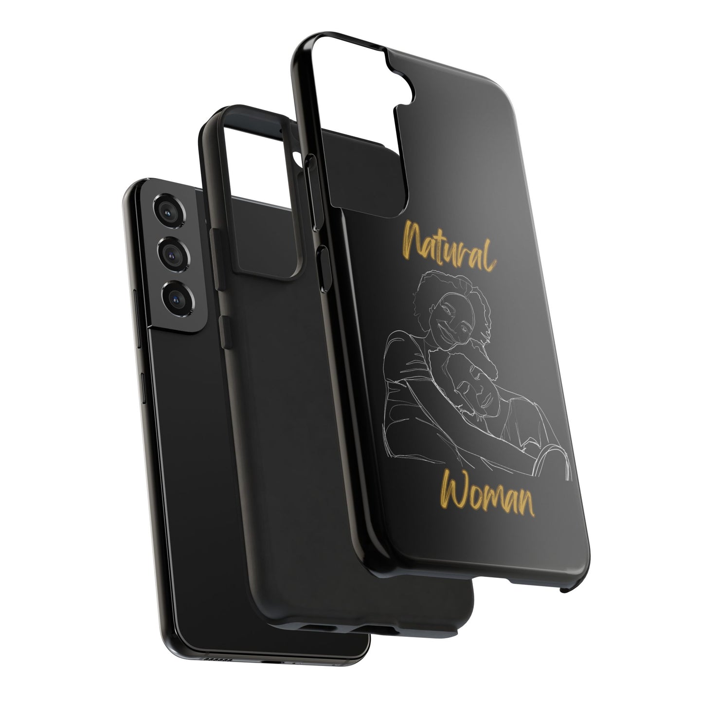 Natural Woman Loving Embrace (WL)Tough Phone Cases BLACK