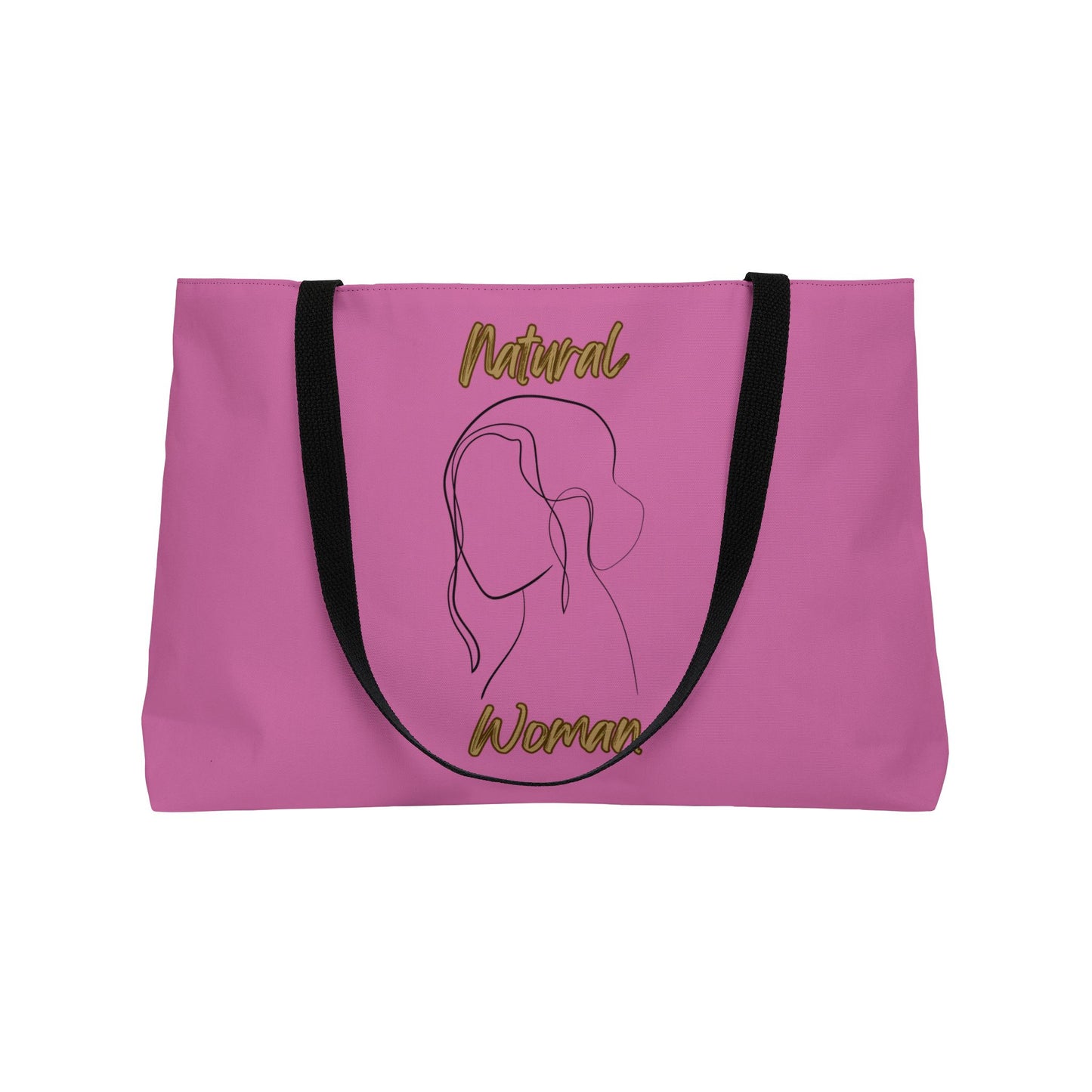 Natural Woman Hanging Hair (BL) Weekender Tote Bag LIGHT PINK