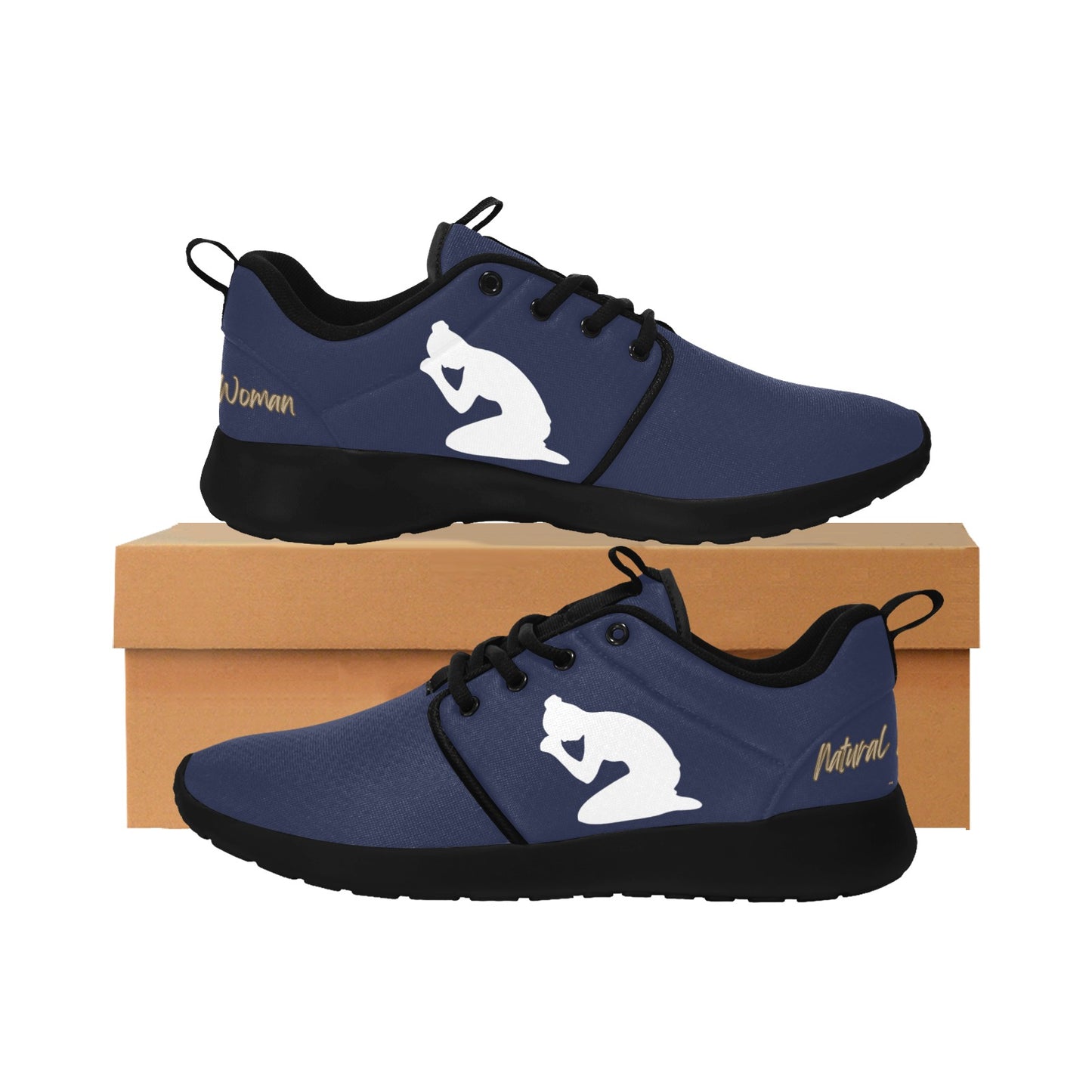 Natural Woman PRAY (WL) ROYAL w/ Black Sole Sneakers