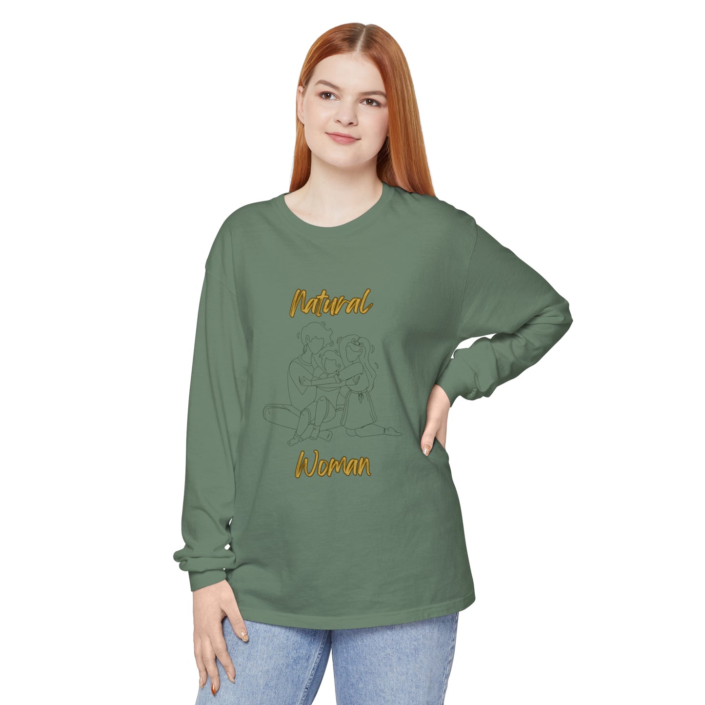 Natural Woman Bear Hugs (BL) Long Sleeve T-Shirt