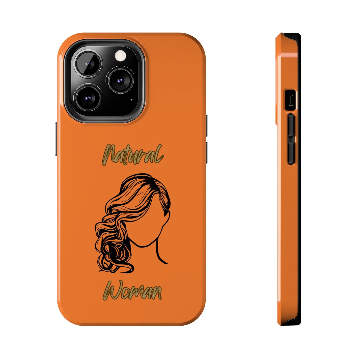 Natural Woman Long Curl (BL)Tough Phone Cases CRUSTA