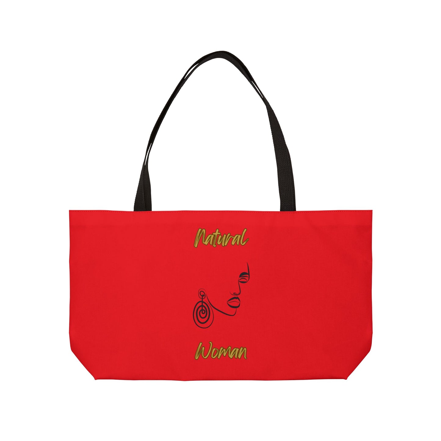 Natural Woman Music In My Soul (BL) Weekender Tote Bag RED